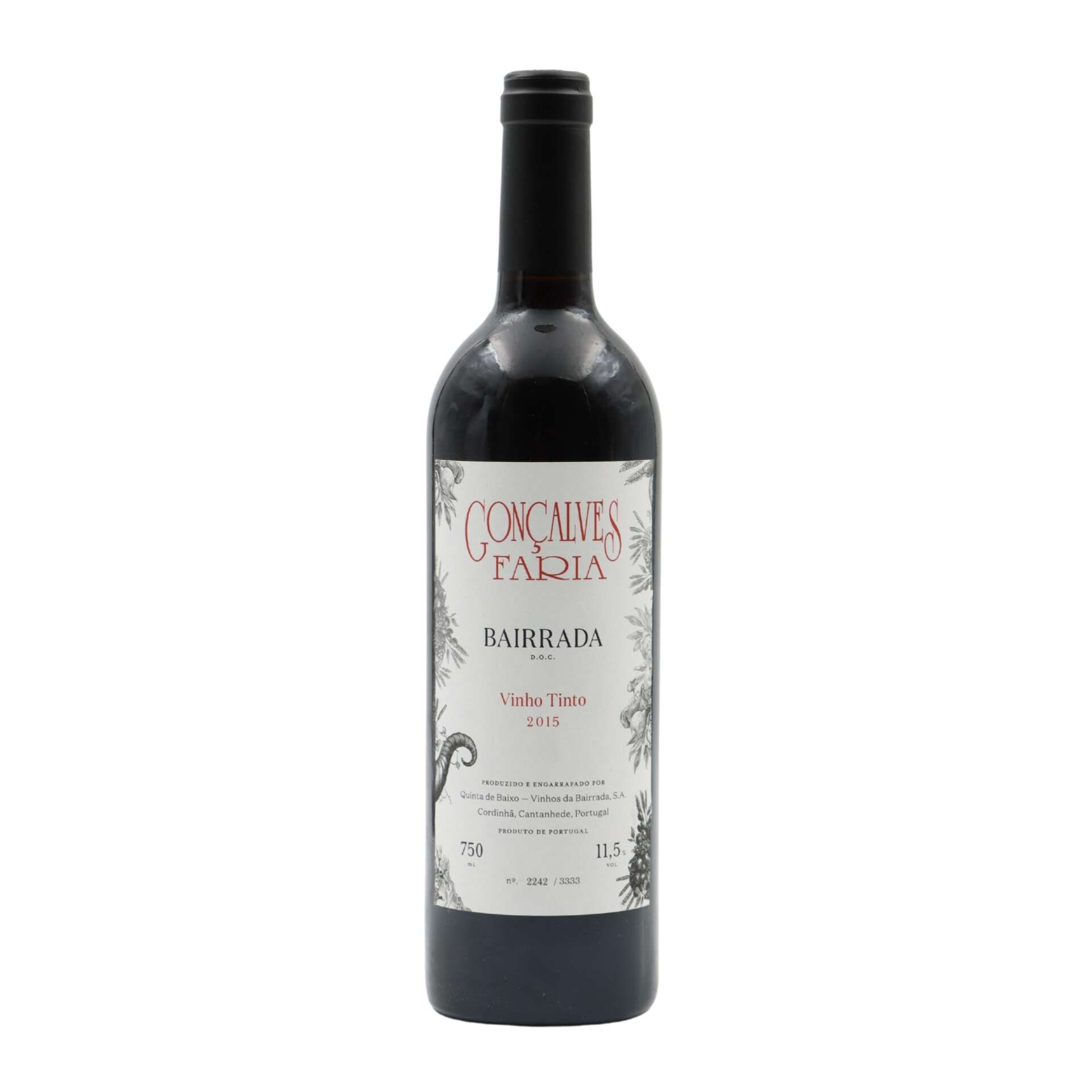 Quinta de Baixo Gonçalves Faria Bairrada Vinho Tinto garrafa 75 cl