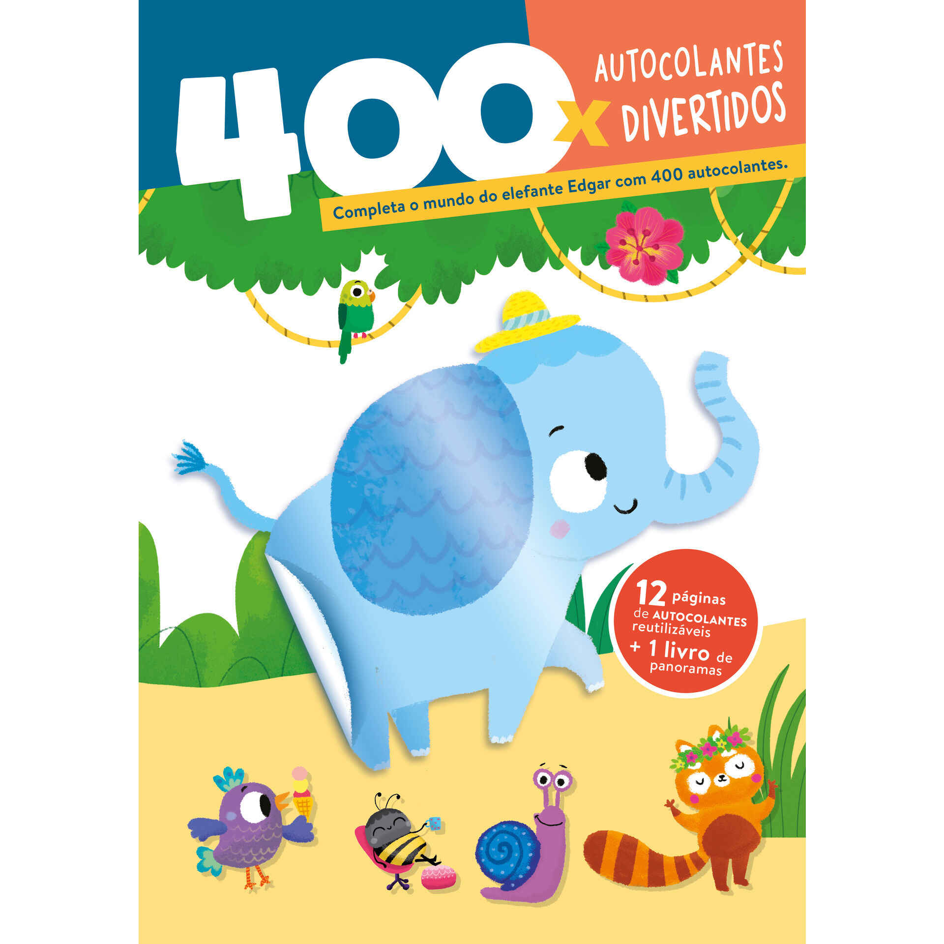 400 Autocolantes Divertidos Elefante Yoyo Studios Continente Online