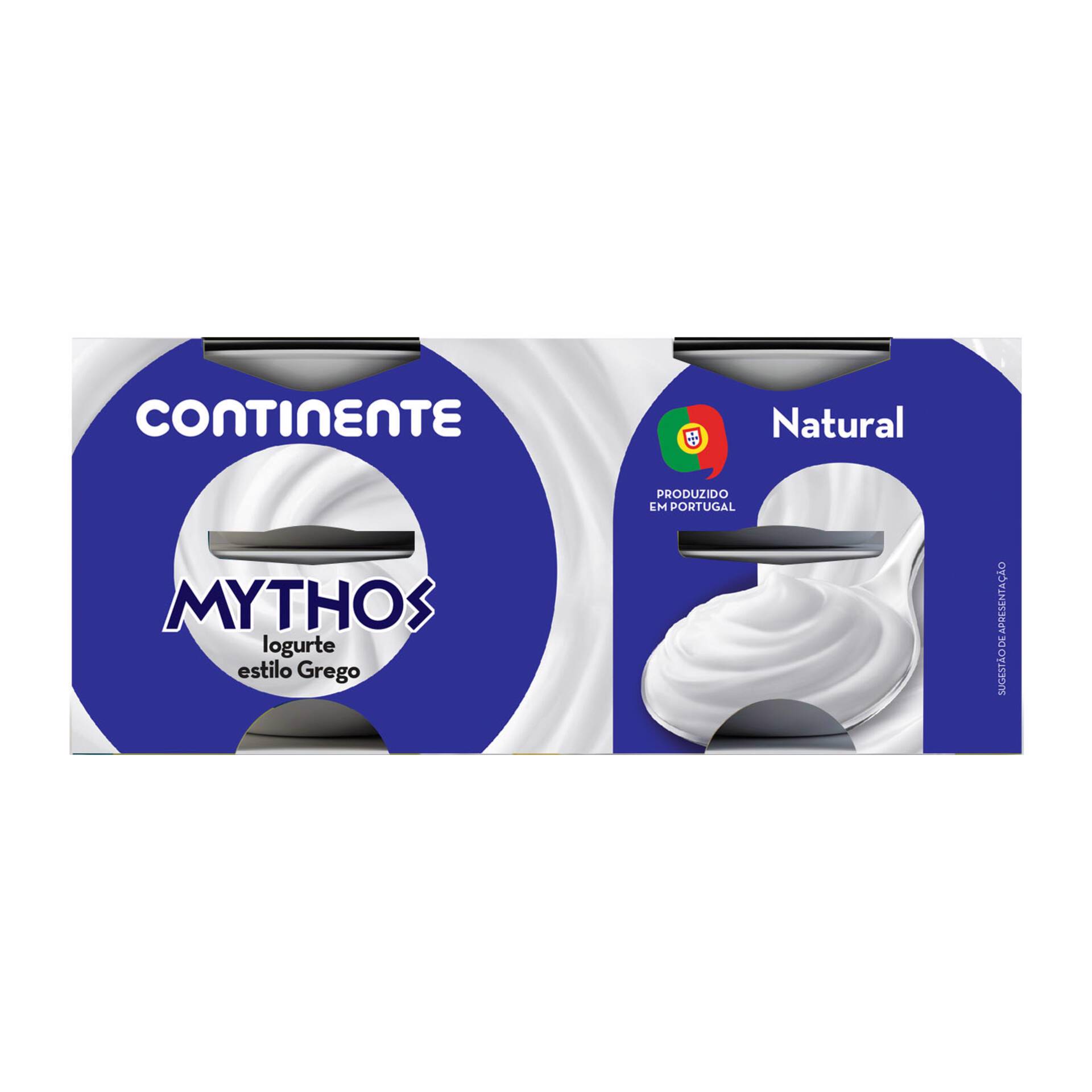 Iogurte Grego Mythos Natural Continente Emb 500 Gr 4 Un