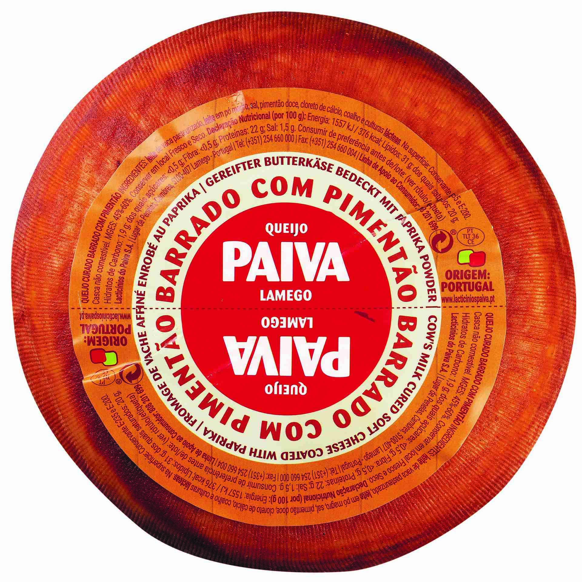 Queijo De Vaca Curado Apimentado Paiva Quant M Nima Gr