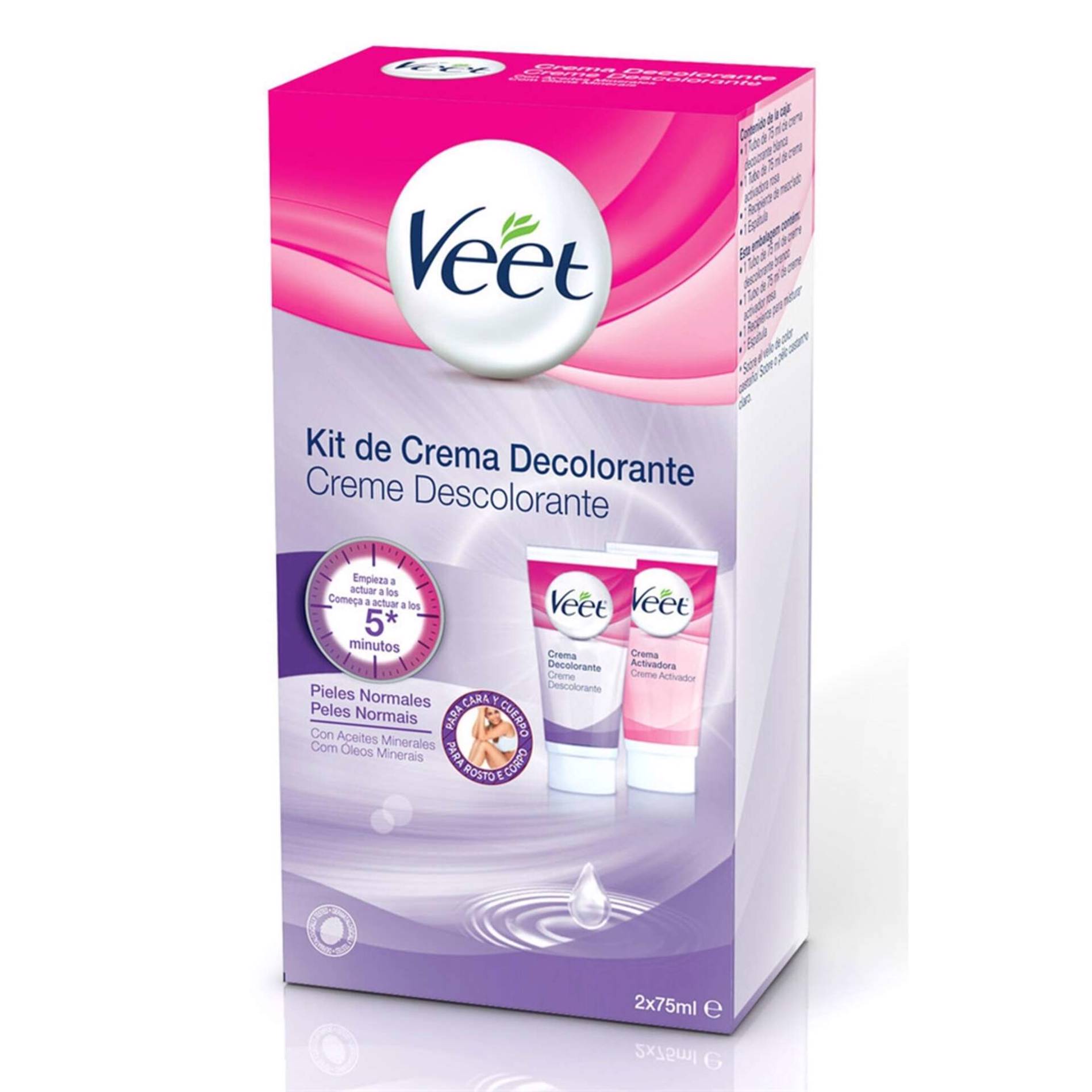 Creme Descolorante Corpo Emb 2 X 75 Ml Veet Continente