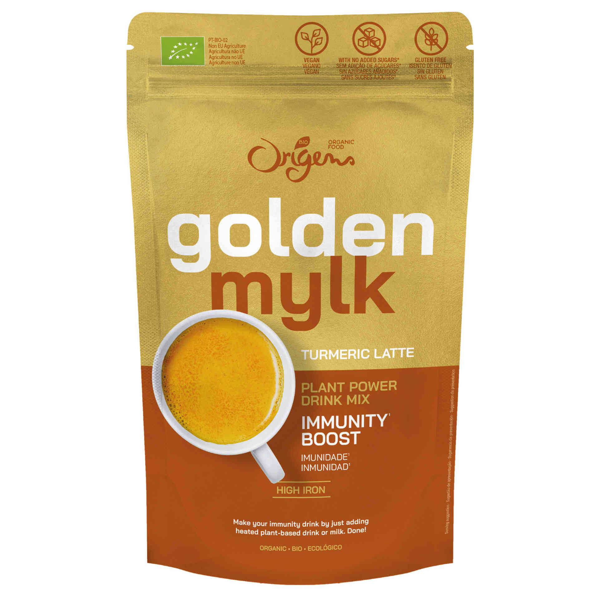 Golden Milk sem Glúten Origens Bio emb 80 gr Continente Online