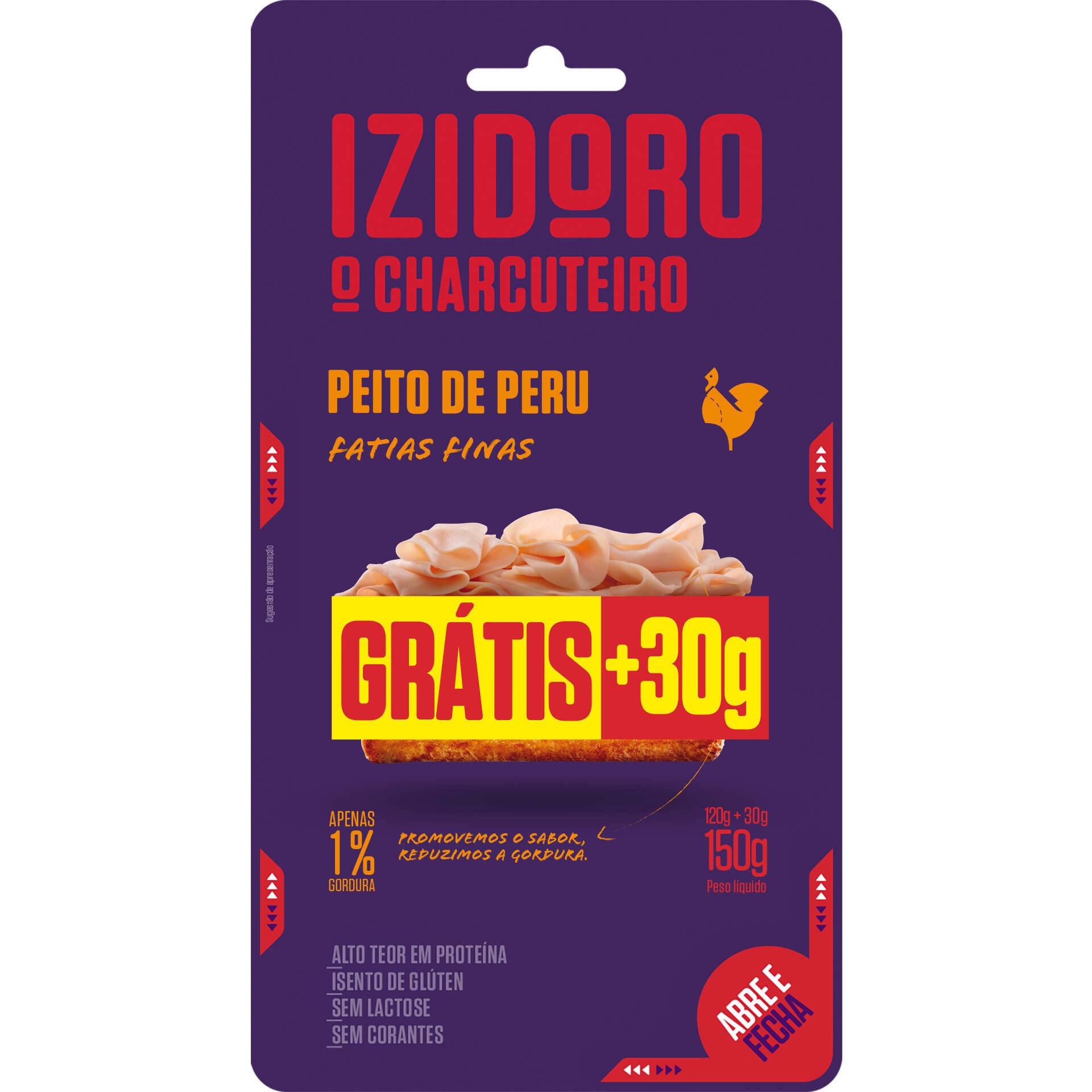 Fiambre De Peito De Peru Fatias Finas Izidoro Emb Gr Gr