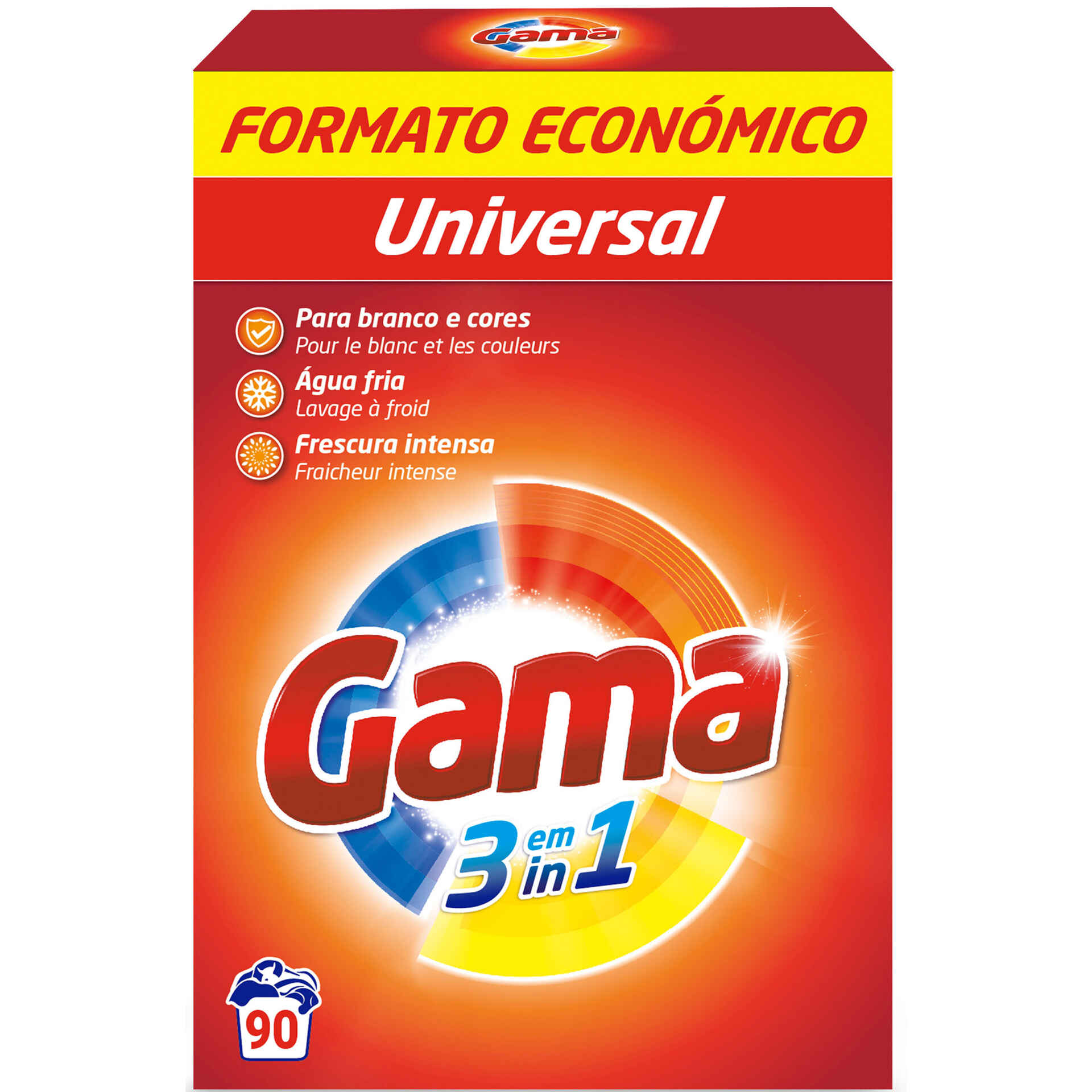 Detergente Máquina Roupa Pó Universal 90 doses Gama Continente Online