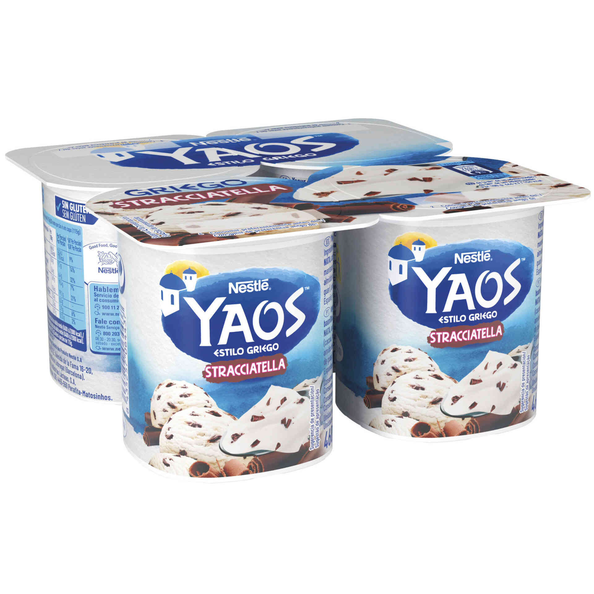 Iogurte Grego Stracciatella Yaos Emb 460 Gr 4 Un Continente Online