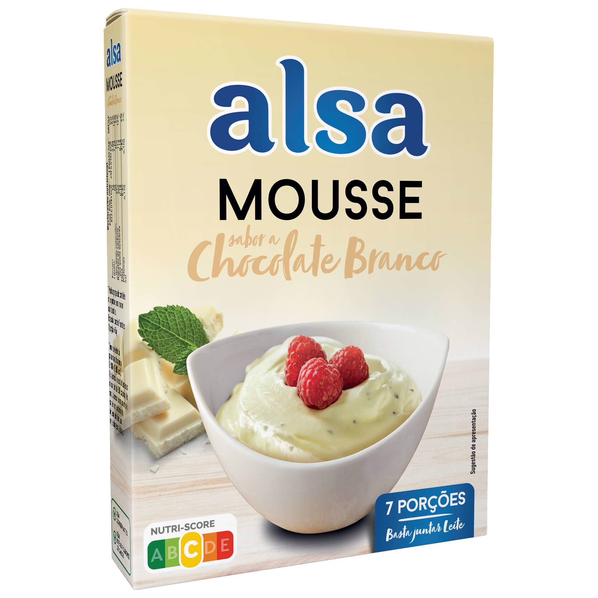 Mousse De Chocolate Branco Pepitas Alsa Emb Gr Continente