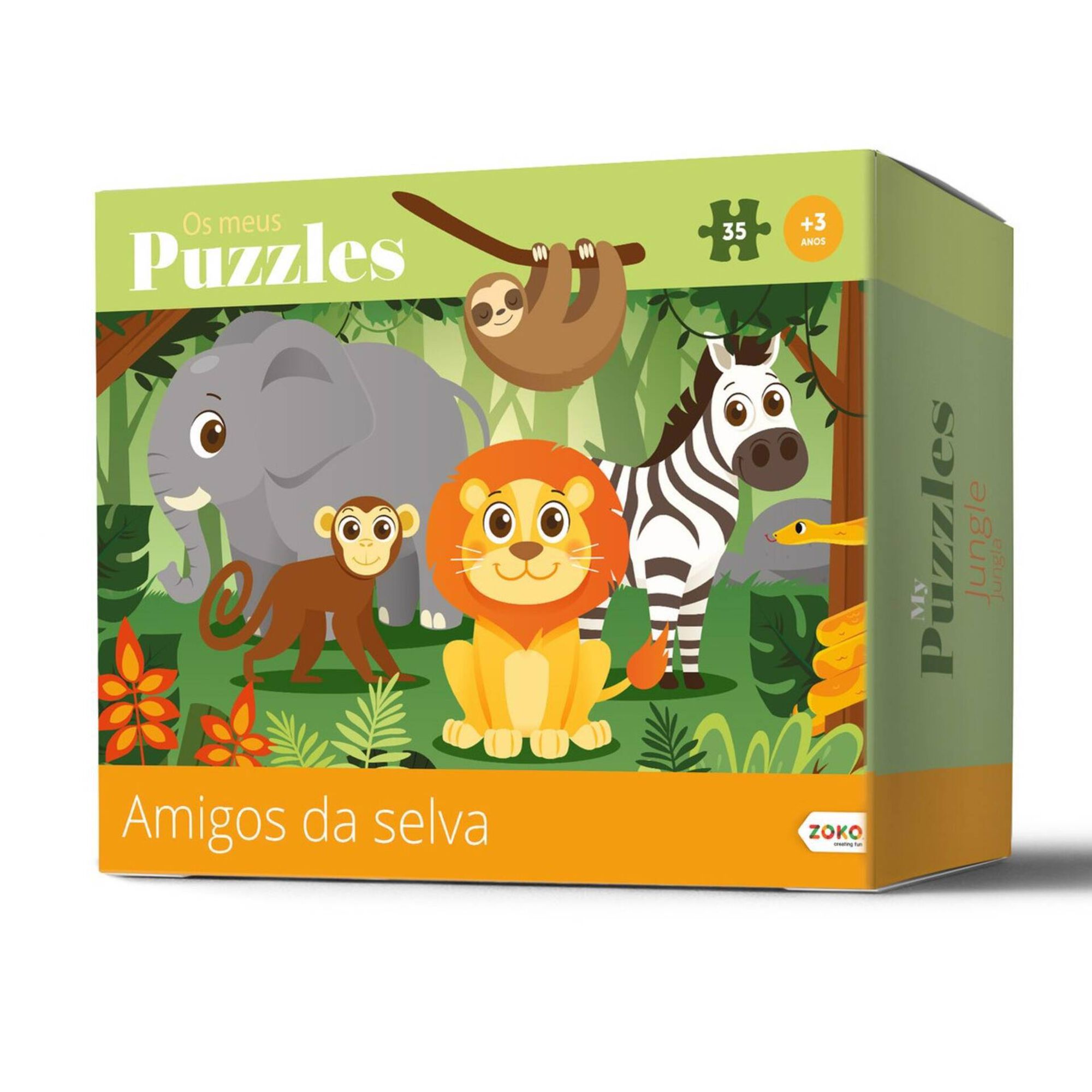 Puzzle Amigos da Selva 35 Peças