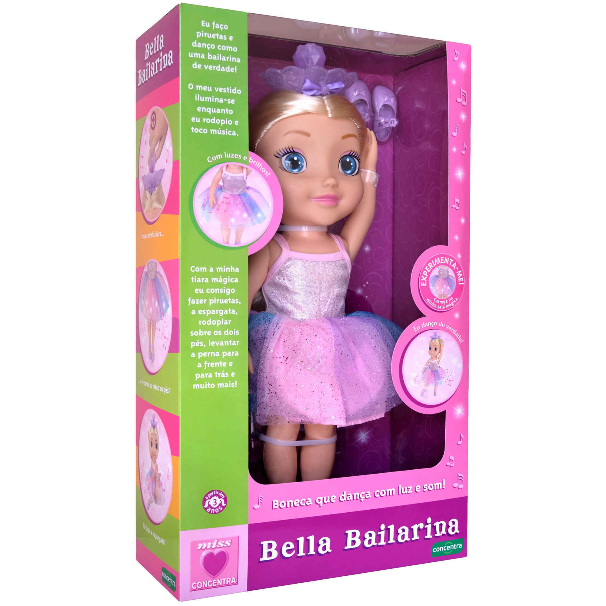 Fantasia infantil similar Barbie com saia de tutu infantil e adulto