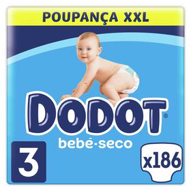 Fraldas Bebé-seco Dodot T3 6-10kg 176 Un (box Xxl)