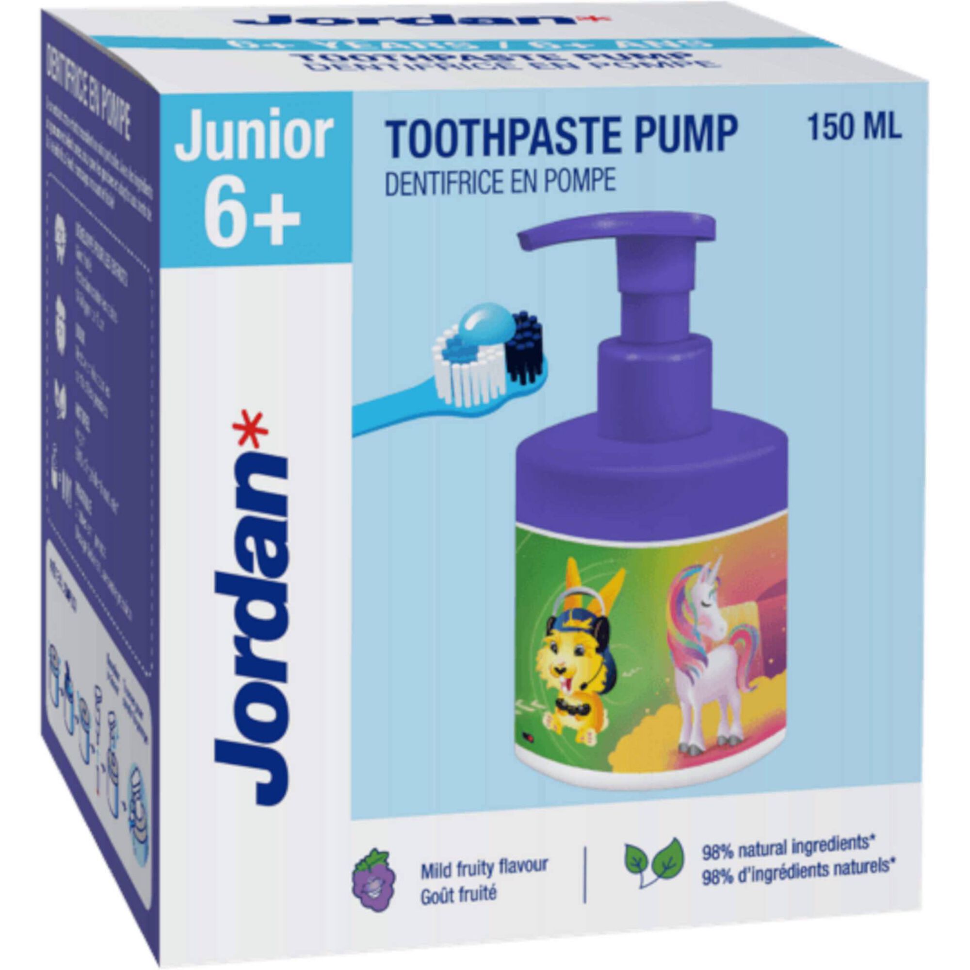 Pasta de Dentes Júnior Pump 6 a 12 Anos