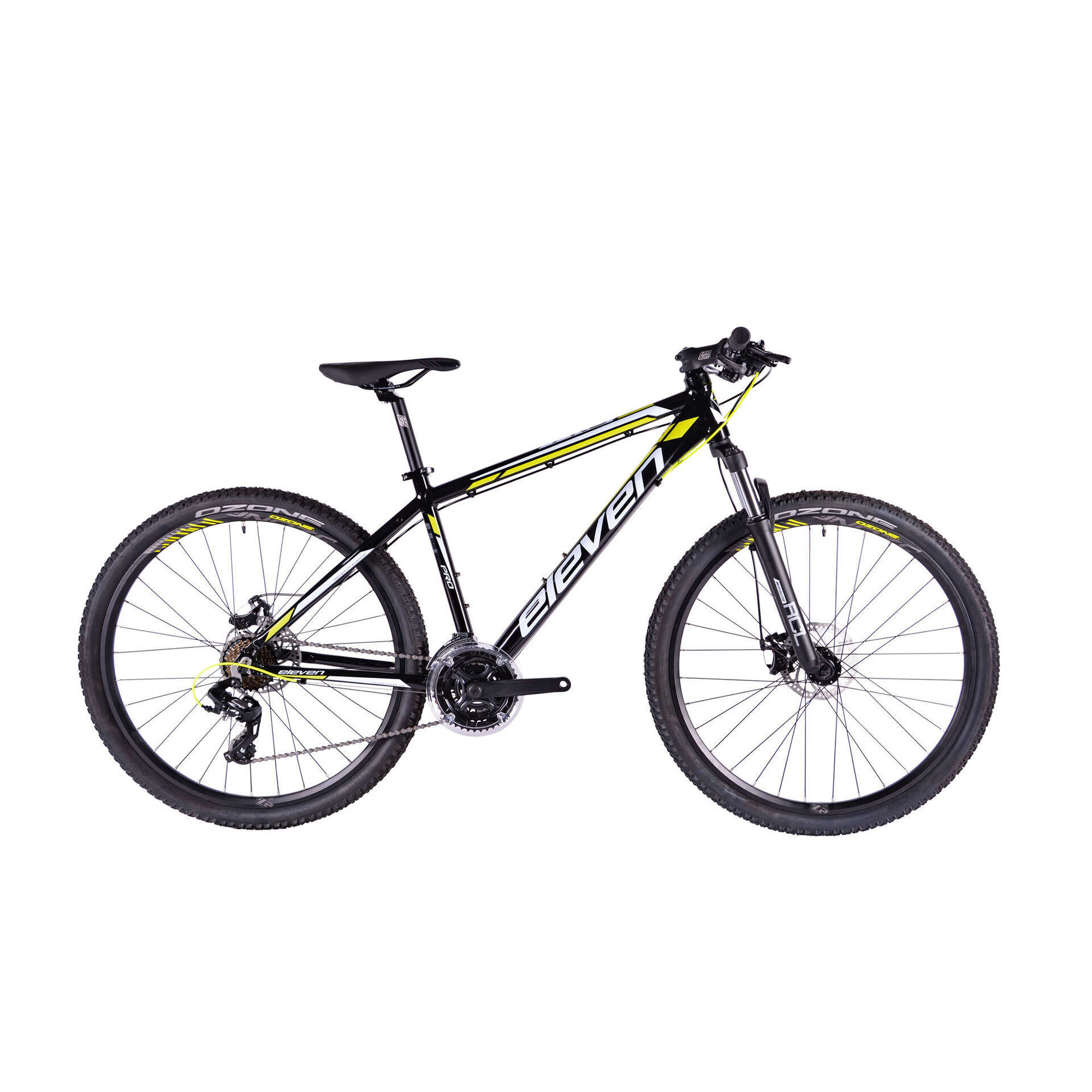 Bicicleta Adulto Pro Roda 27,5'' 21V Preta e Amarela Tamanho L