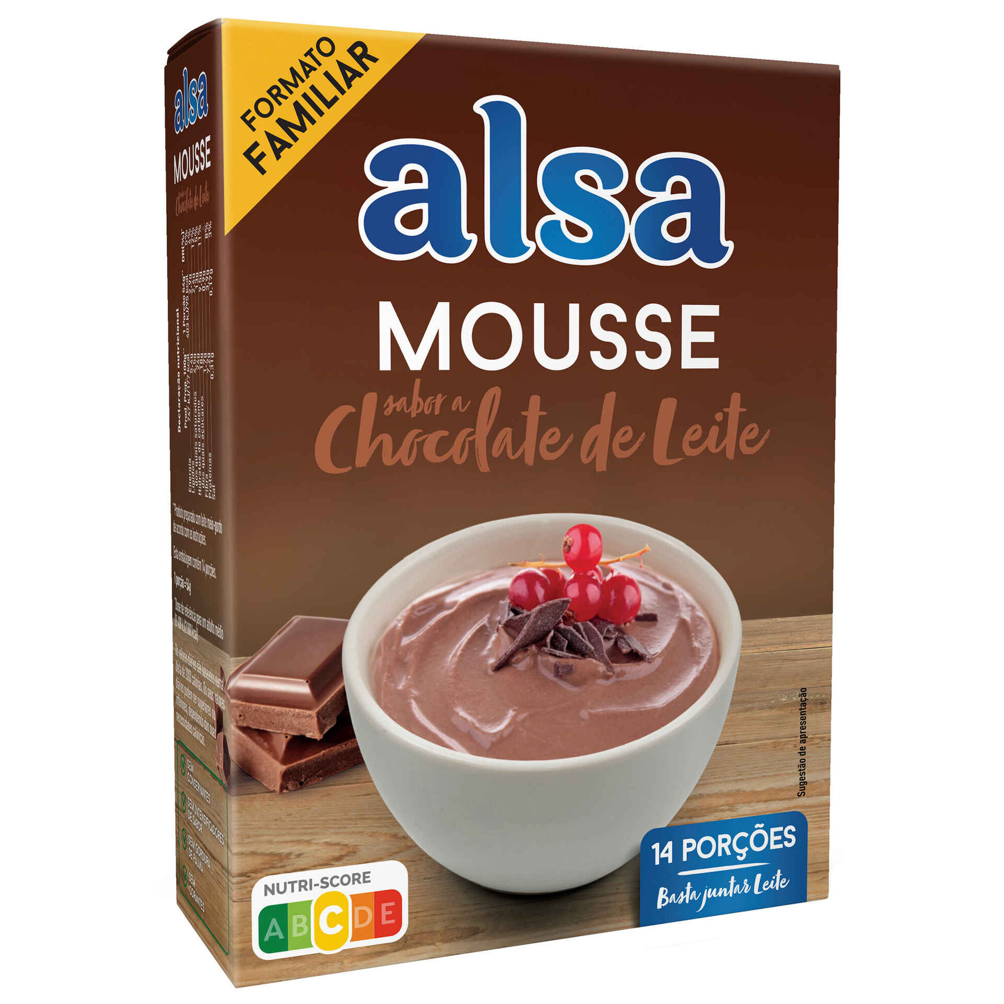 Mousse de Chocolate de Leite Familiar