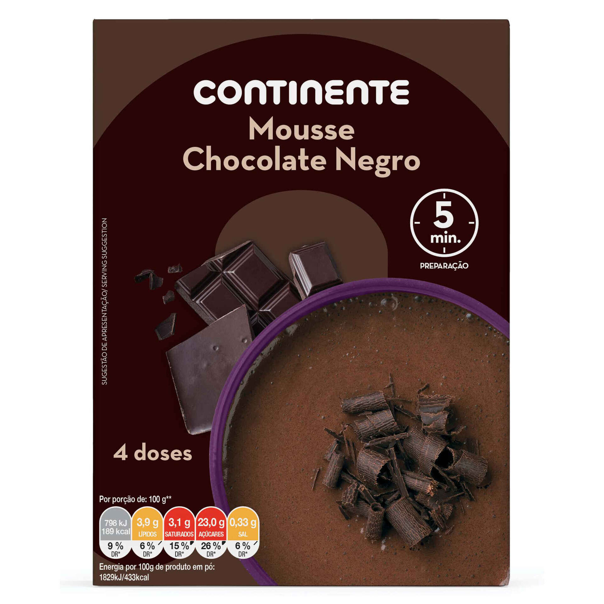 Mousse de Chocolate Negro