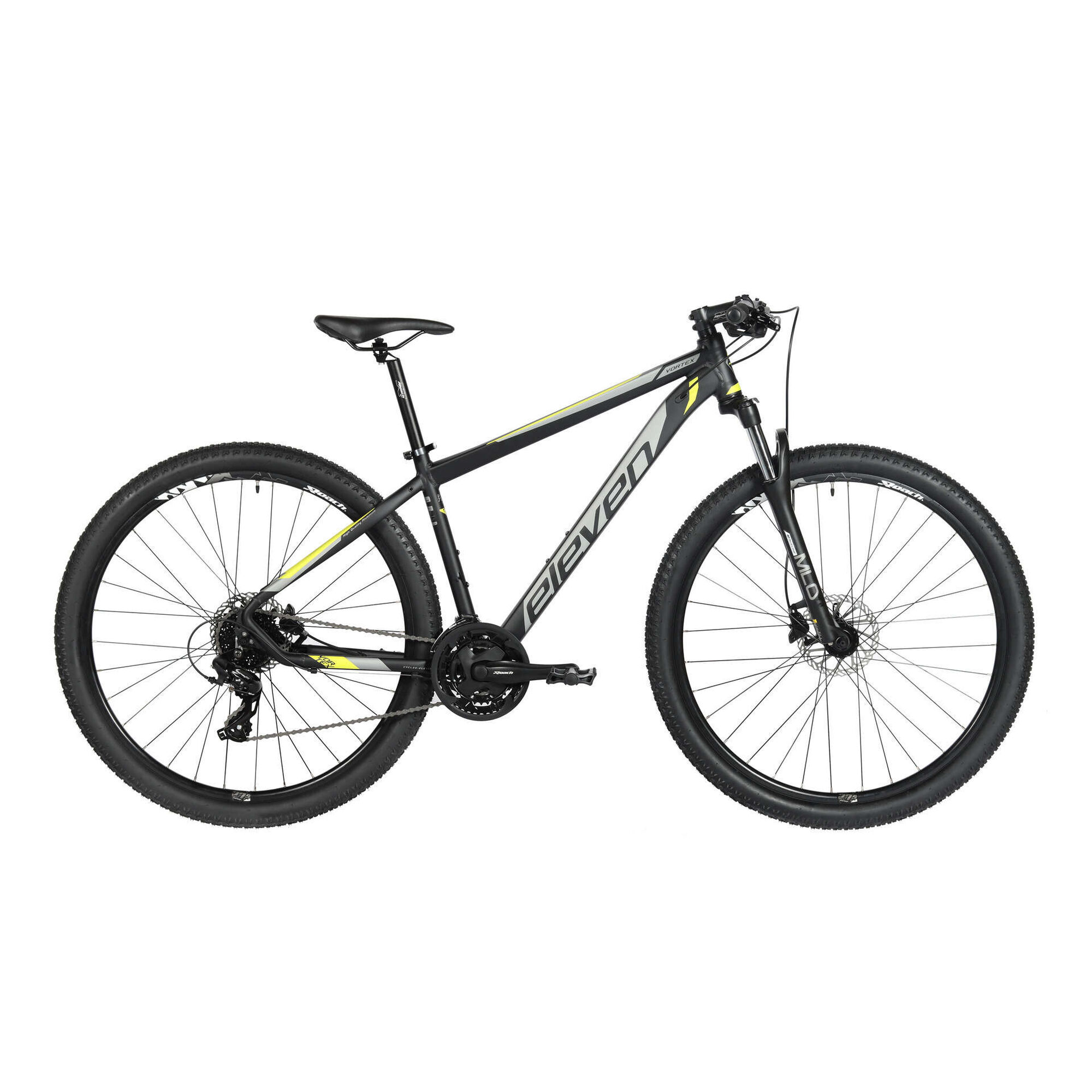 Bicicleta Adulto Vortex 1.0 Roda 27,5'' 24V Preta e Verde Tamanho S