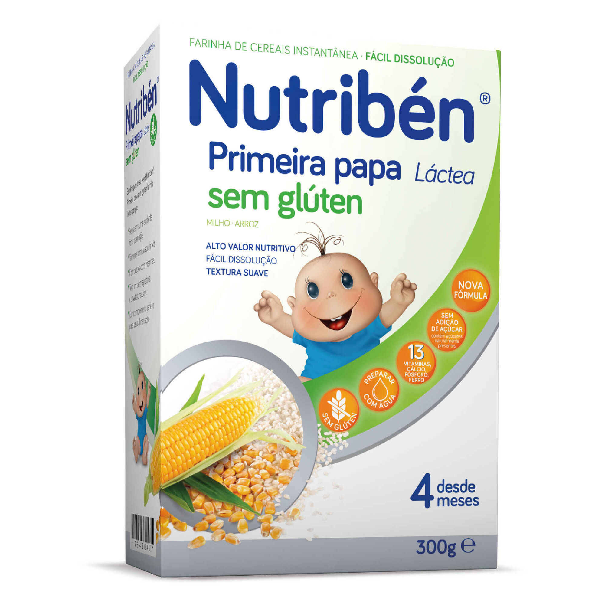 Papa Infantil Lactea Primeira Papa Sem Gluten 4 Meses Nutriben Continente Online