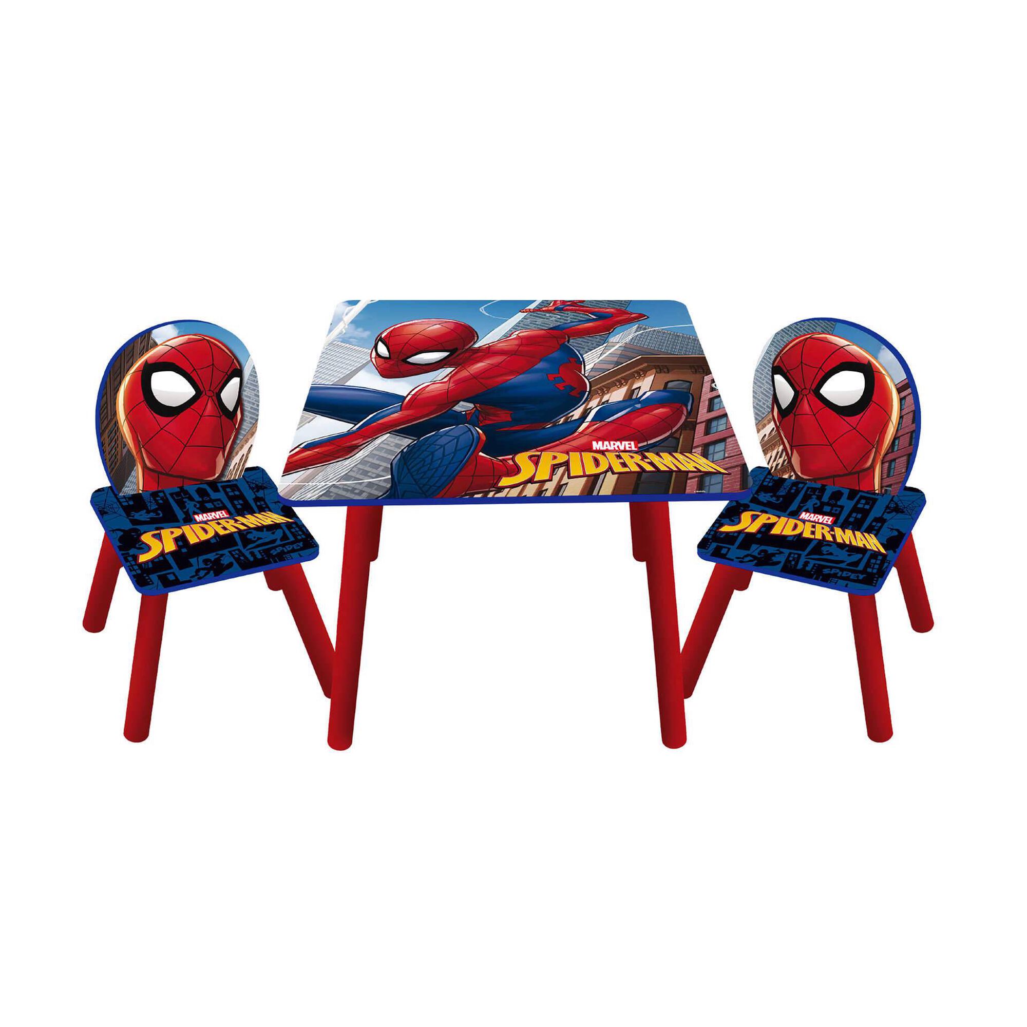 Conjunto de Mesa e 2 Cadeiras Spider-man