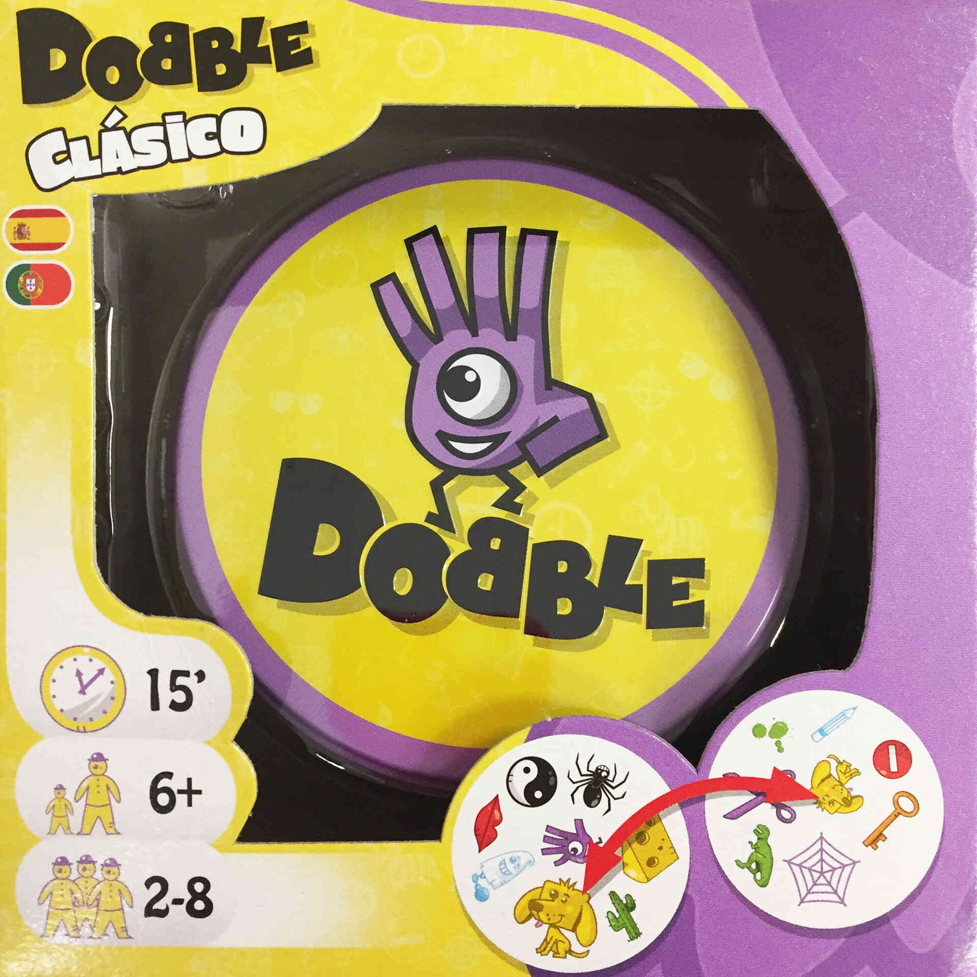 Dobble Connect - Jogo de cartas em espanhol : : Brinquedos e  Jogos