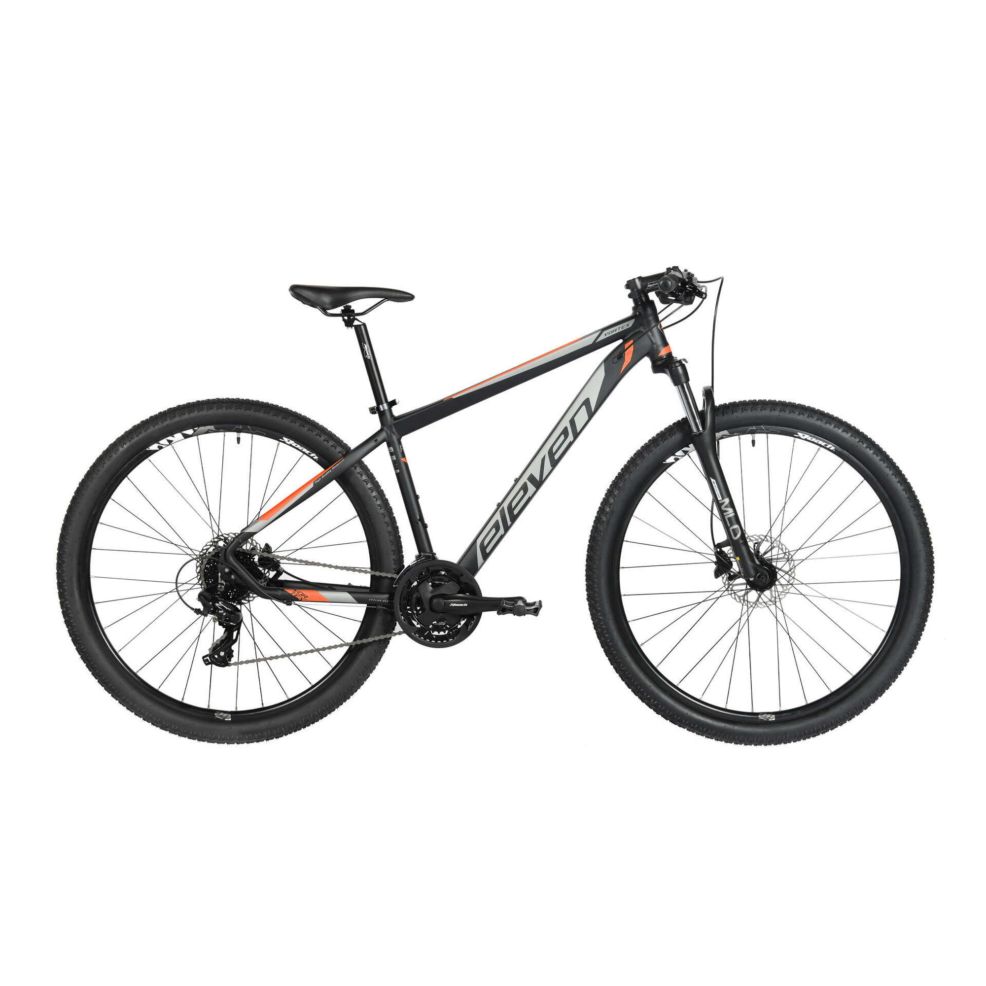 Bicicleta Adulto Vortex 1.0 Roda 29'' 24V Preta e Laranja Tamanho S