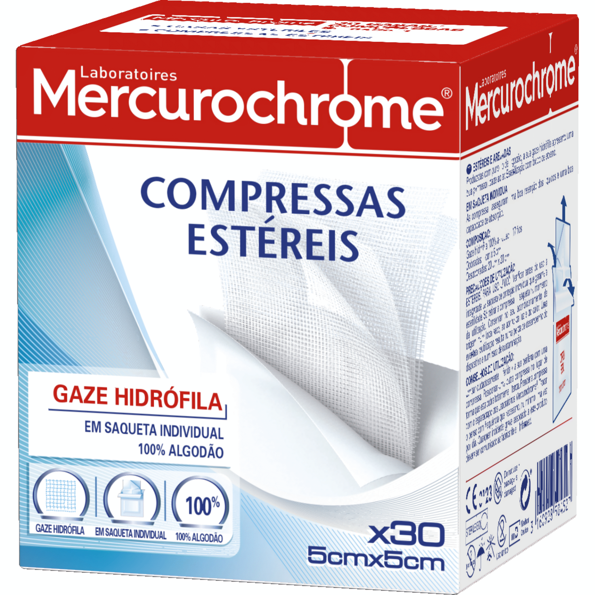 Compressas Esterilizadas 5 x 5 cm