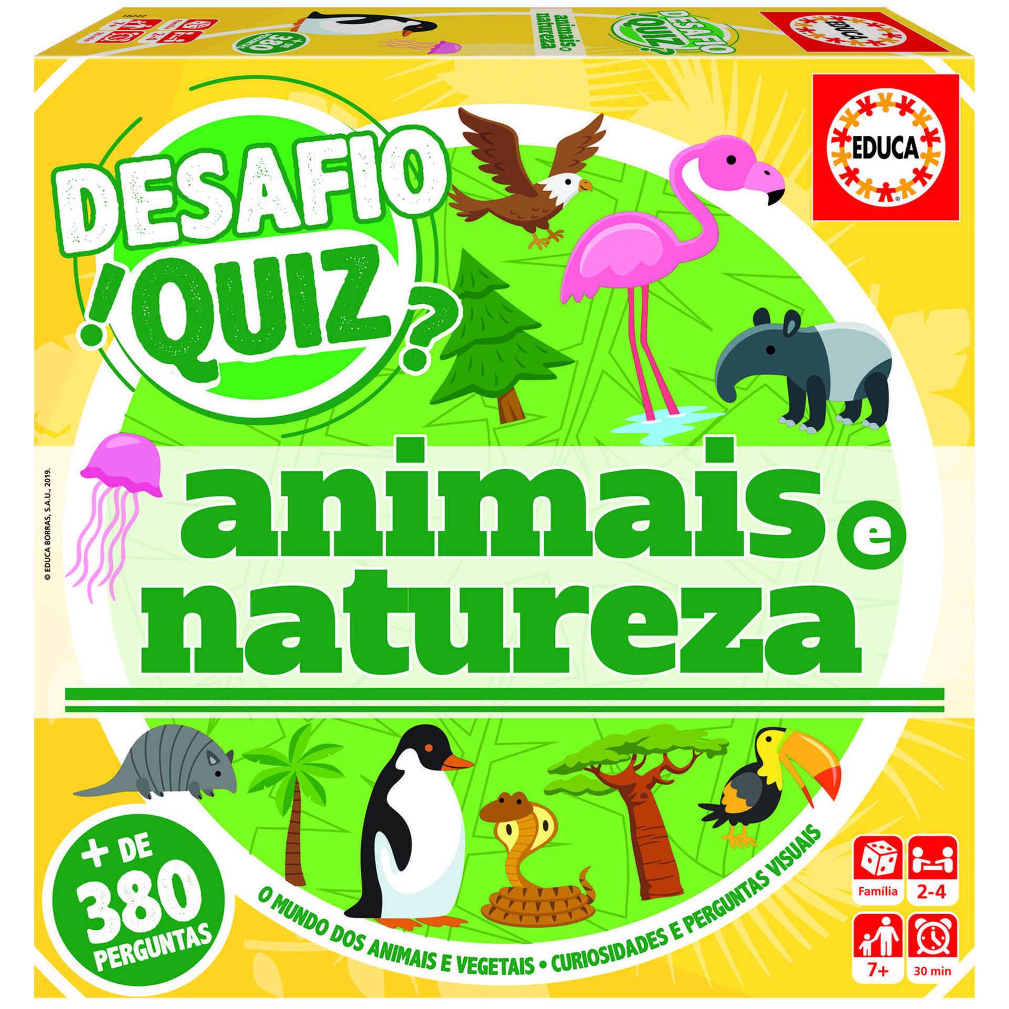 Desafio Quiz Animais E Natureza Educa Continente Online