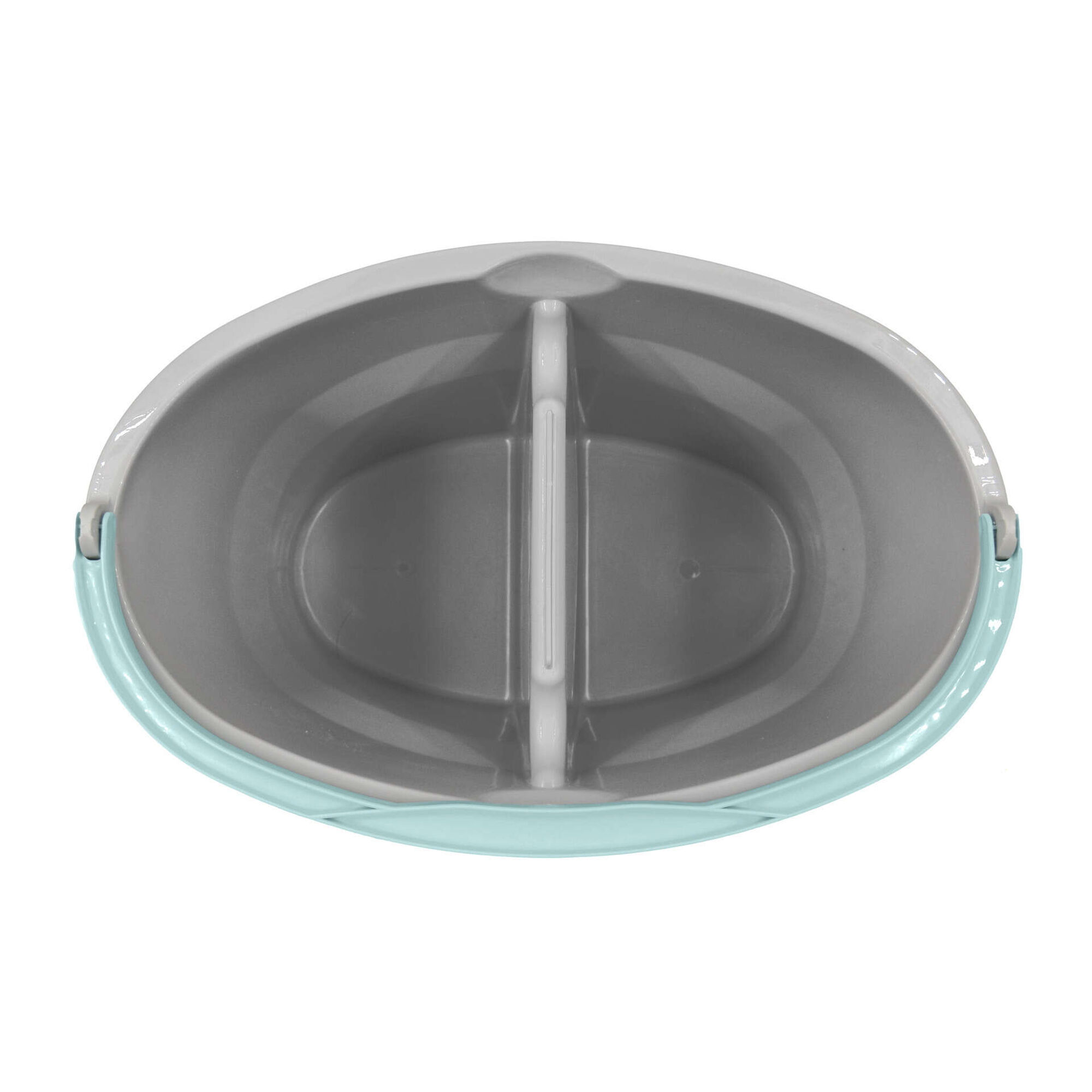 DFJU Conjunto de balde de esfregona Plana com 2 almofadas de compressão,  empilháveis ​​Que separam água limpa e suja, dobrável e fácil de armazenar  (Conjunto de balde de esfregona Dividido) : 