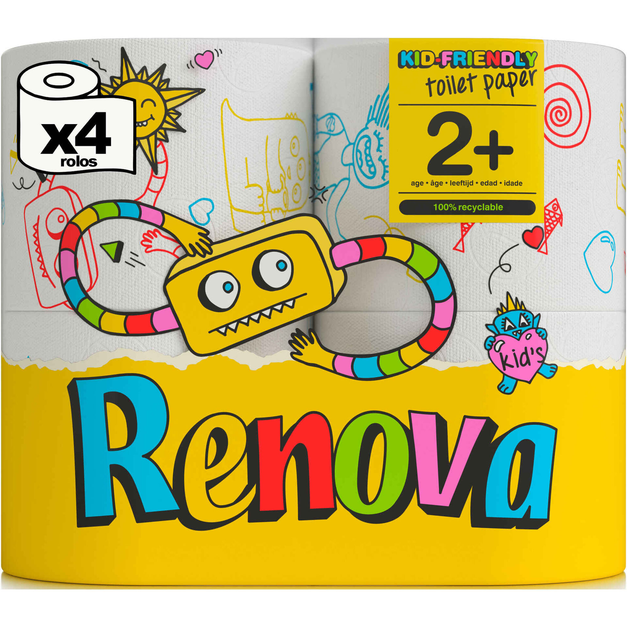 Papel Higiénico 3 Folhas Design Kids