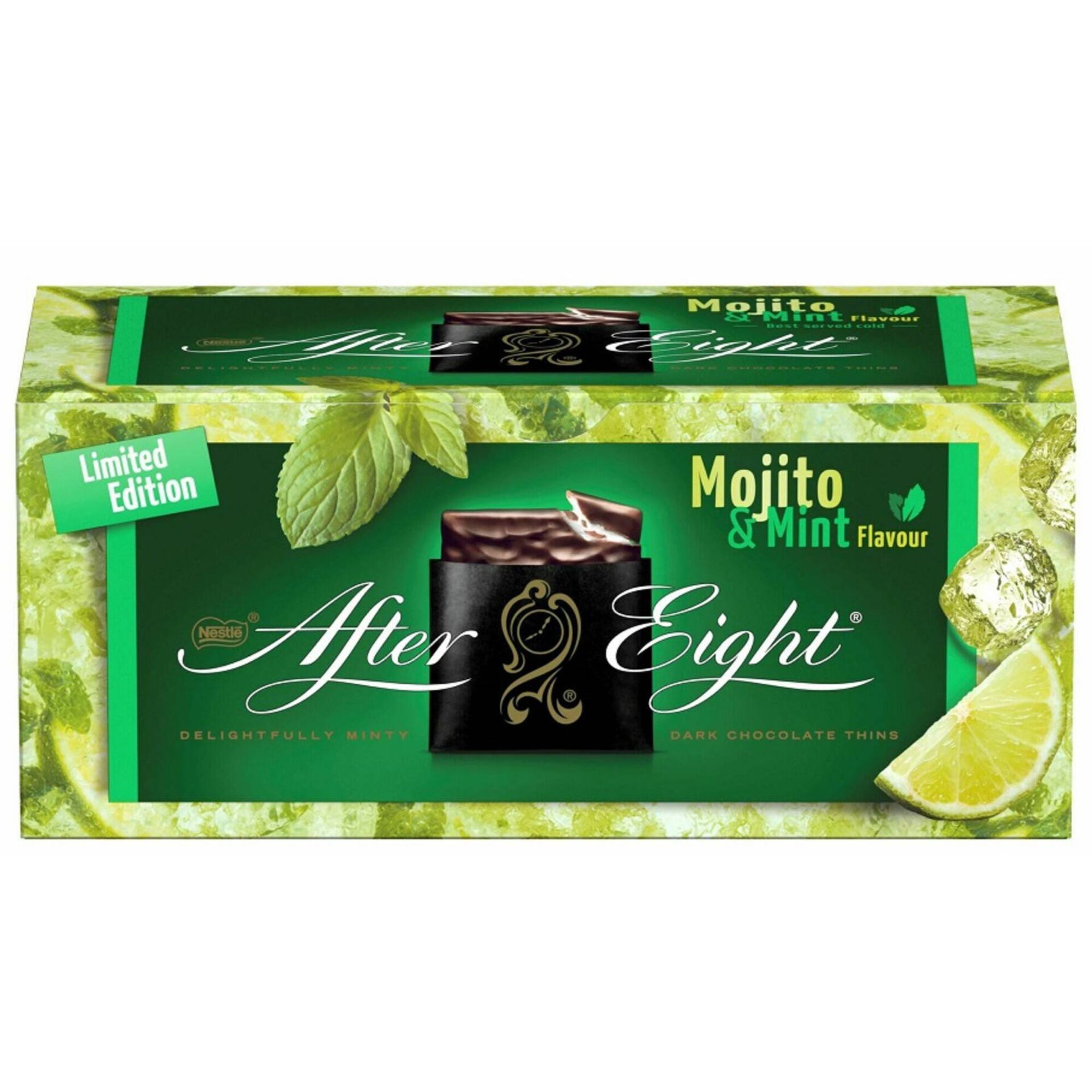 Bombons de Chocolate Negro com Menta e Mojito