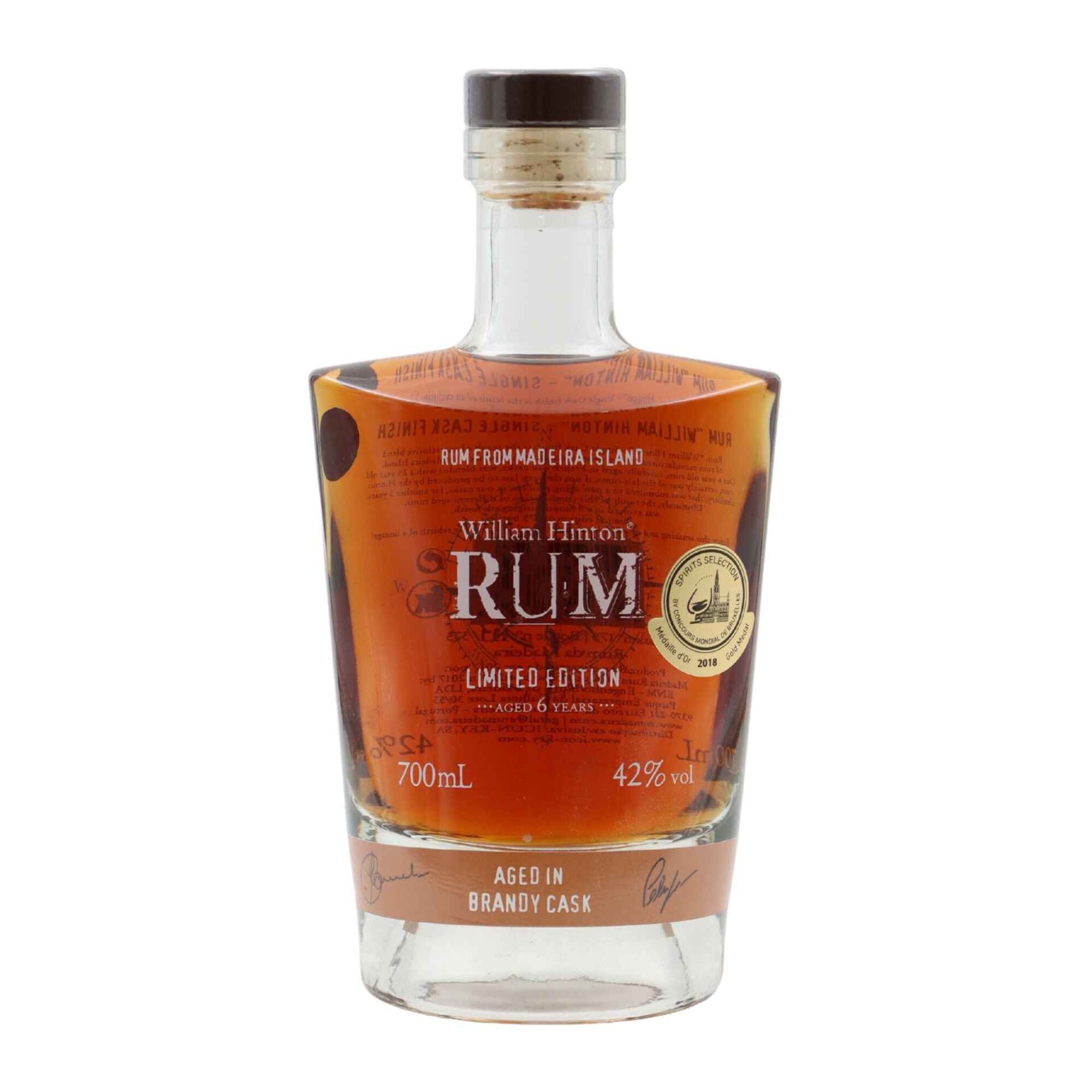 Rum William Hinton 6 anos Brandy Single Cask