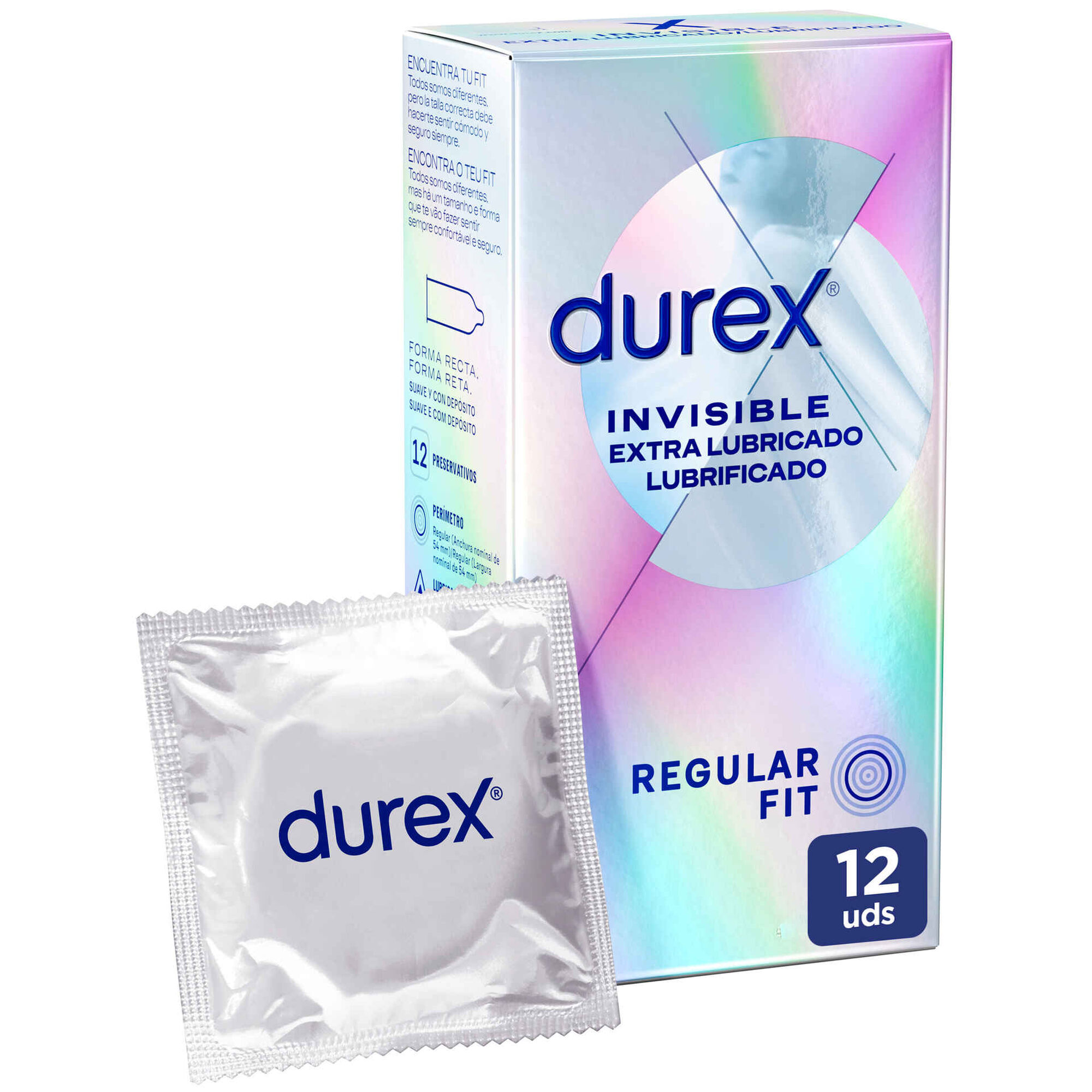 Preservativos Invisible Extra Lubrificado - emb. 12 un - Durex