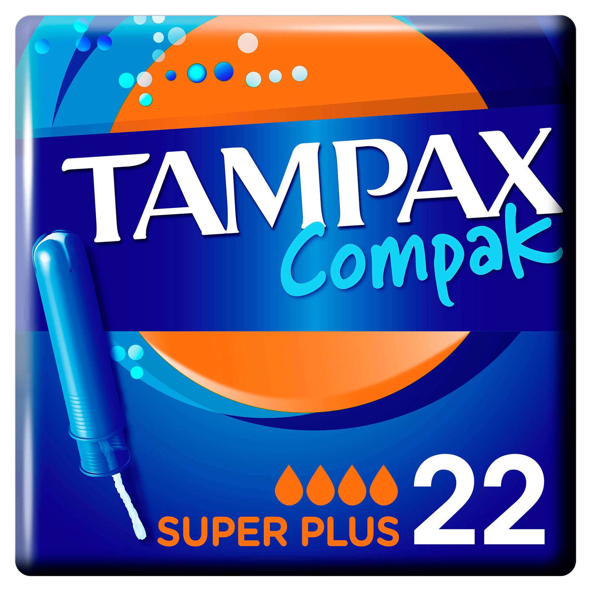 Tampão com Aplicador Compak Super Plus - Tampax | Continente Online