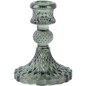 Suporte Candelabro Vidro Verde