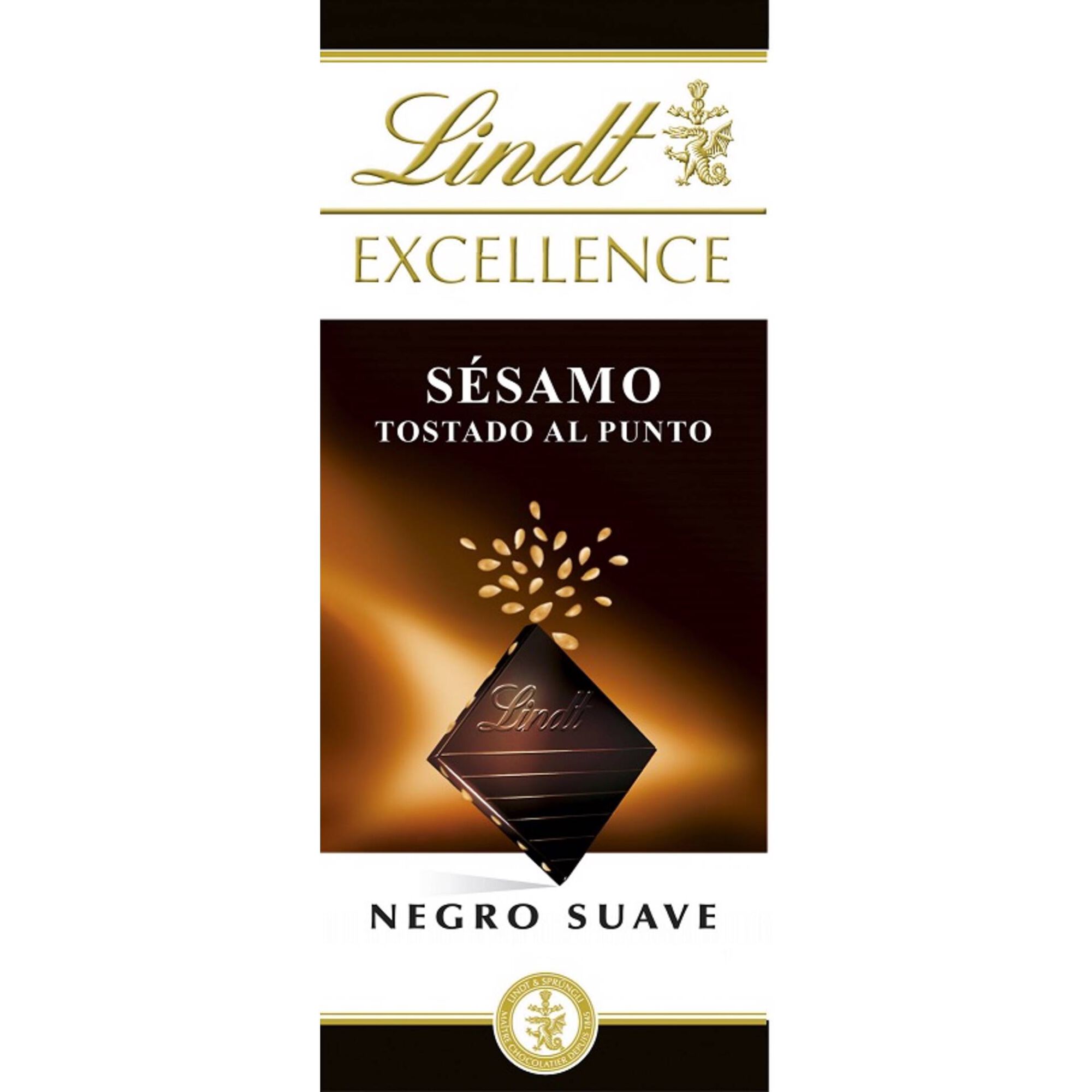 Tablete de Chocolate Negro Excellence Suave Sementes de Sésamo