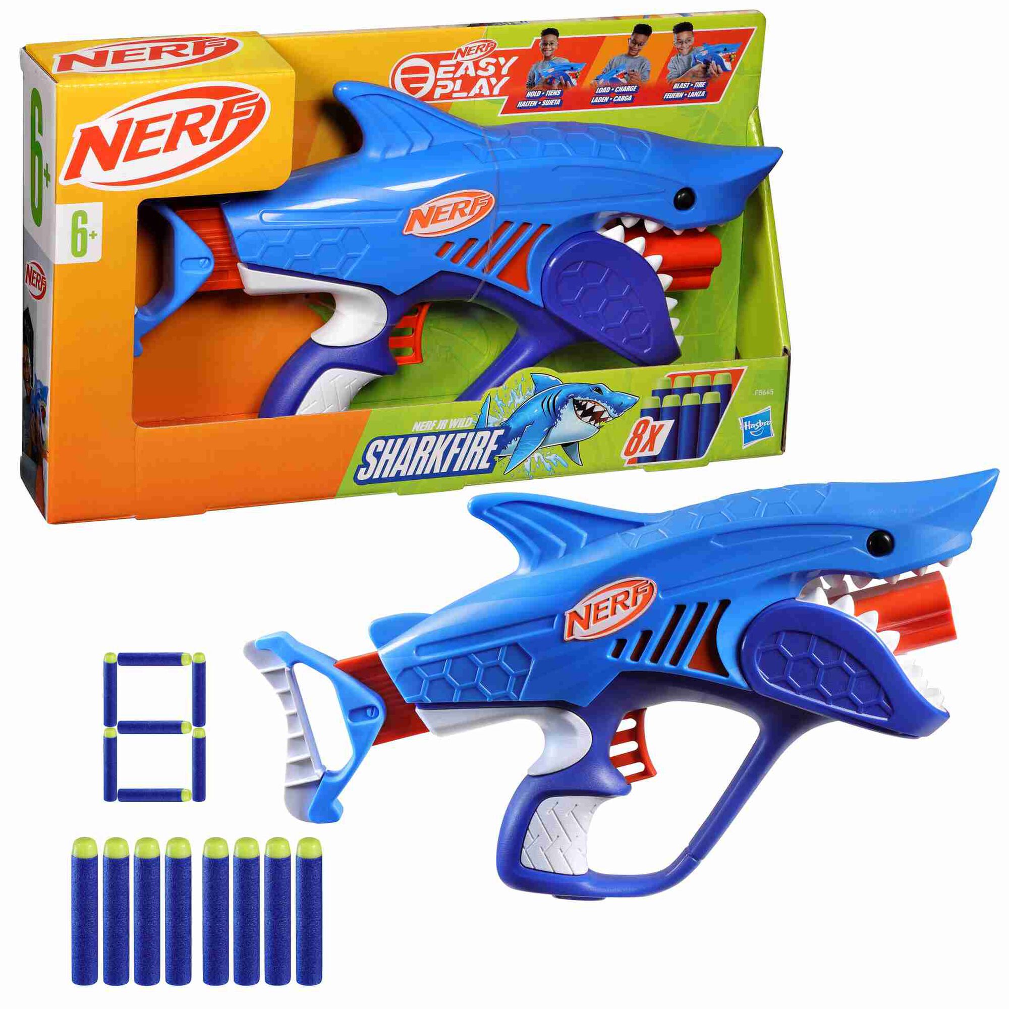 Lançador Nerf JR Wild Sharkfire