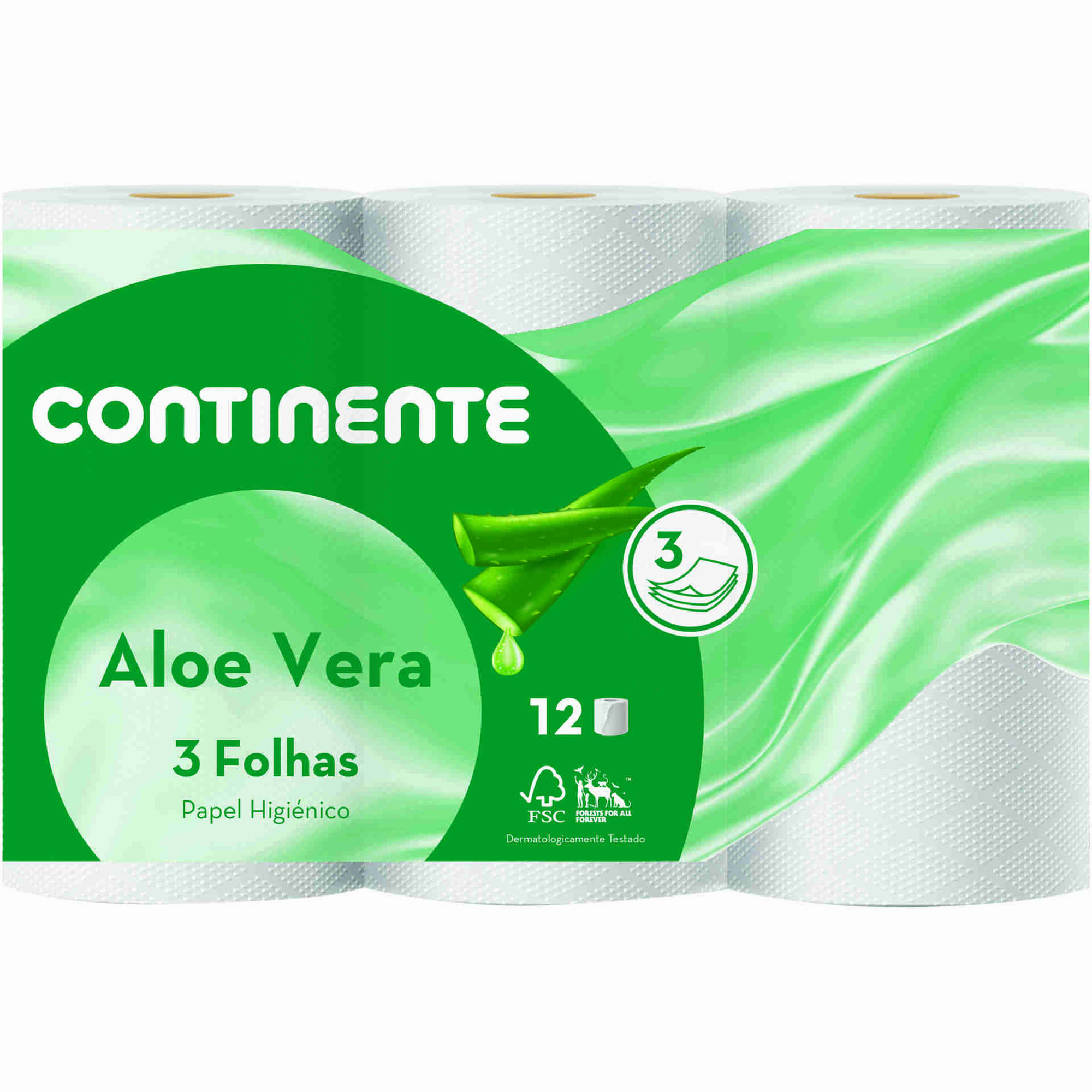 Papel Higiénico 3 Folhas Aloe Vera