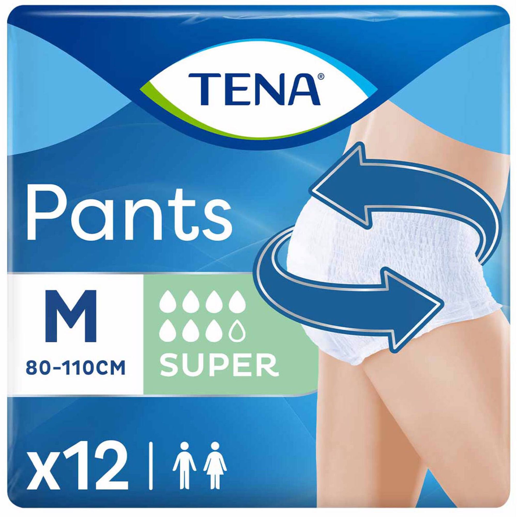 Cuecas Incontinência Pants Super M - emb. 12 un - Tena