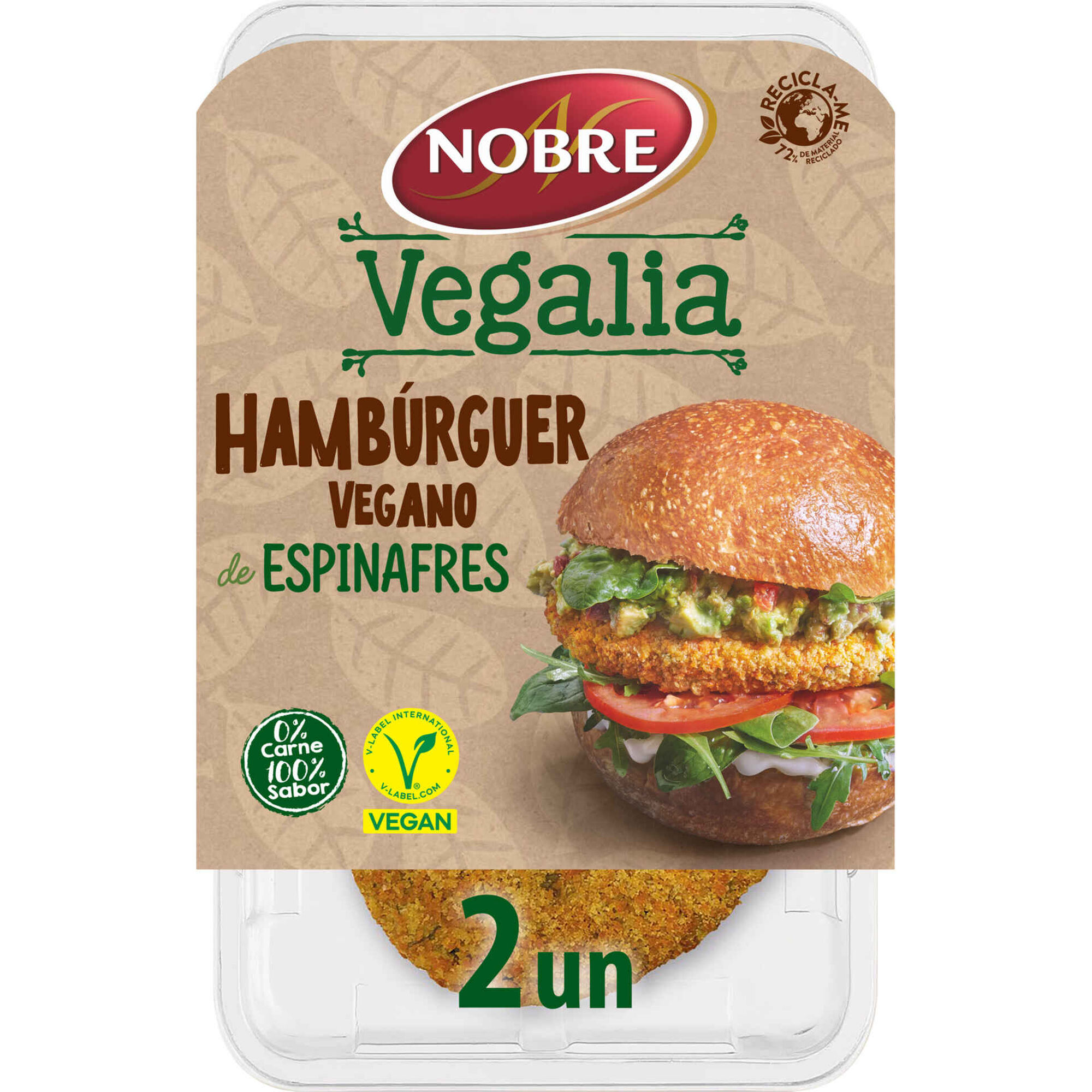 Hambúrguer Vegan de Espinafres