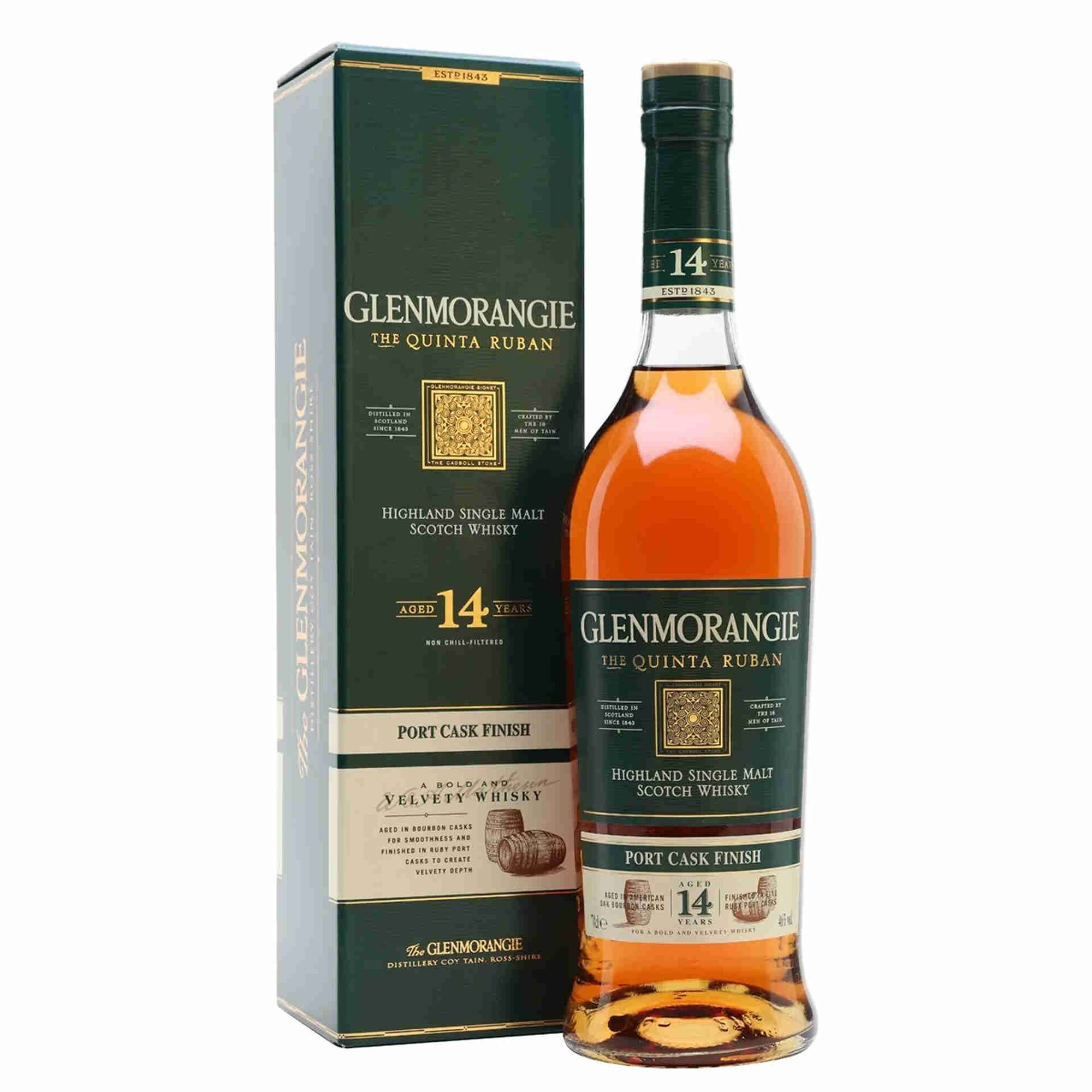 Whisky Glenmorangie The Quinta Ruban Whisky Malt 14 anos