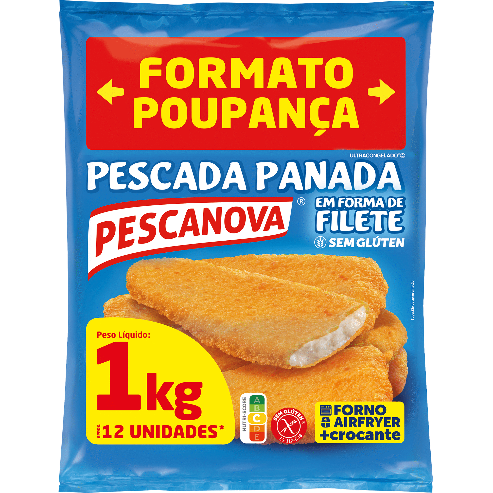 Filetes de Pescada Panados sem Glúten