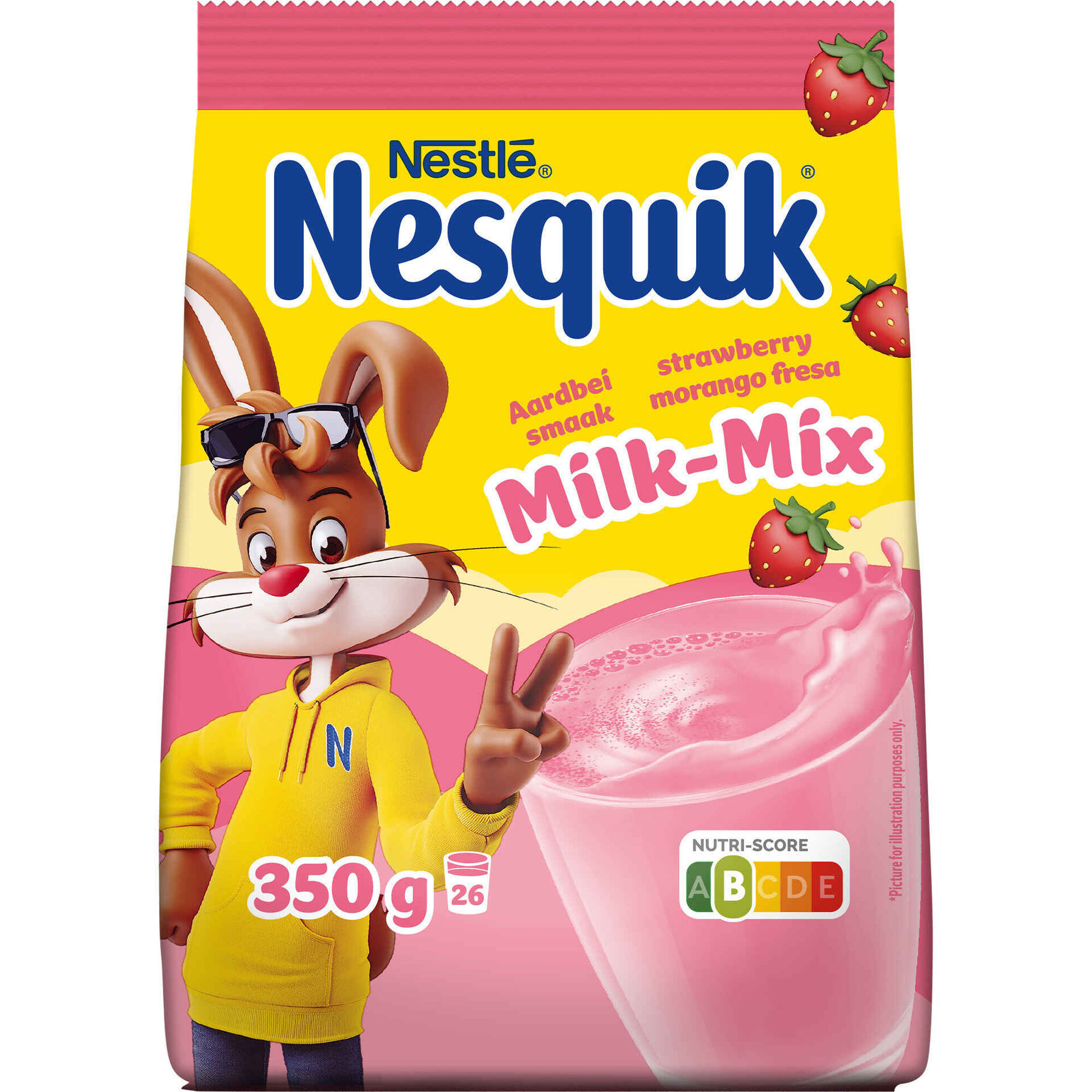 Bebida de Morango Solúvel Milk-Mix