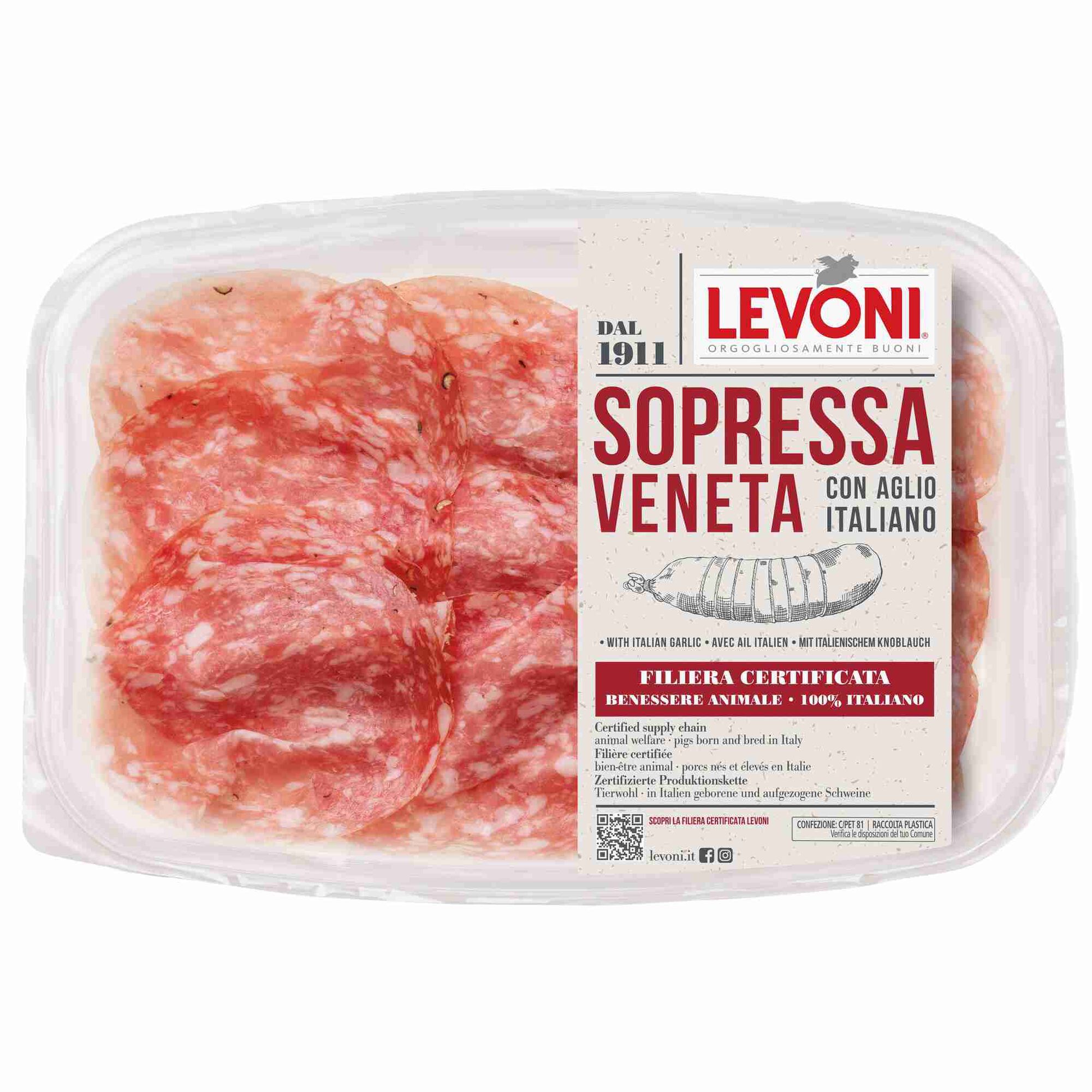 Salame Sopressa Veneta Fatiado