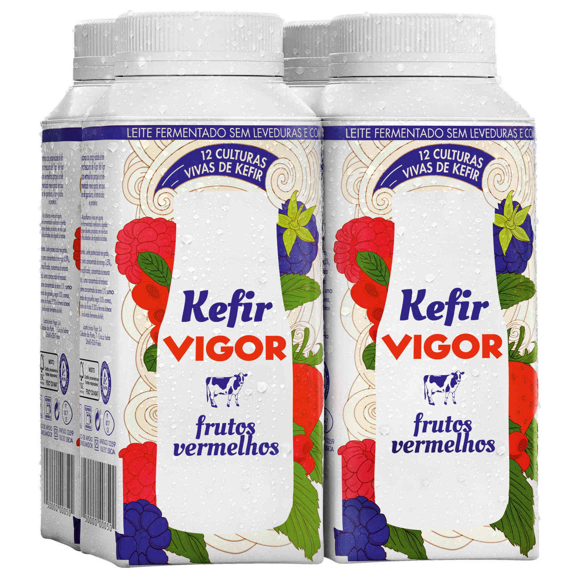 Leite Kefir de Frutos Vermelhos