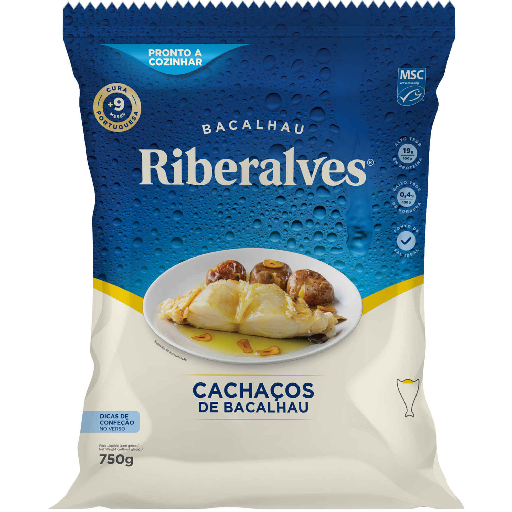 Cachaços de Bacalhau 9 Meses de Cura MSC Congelados