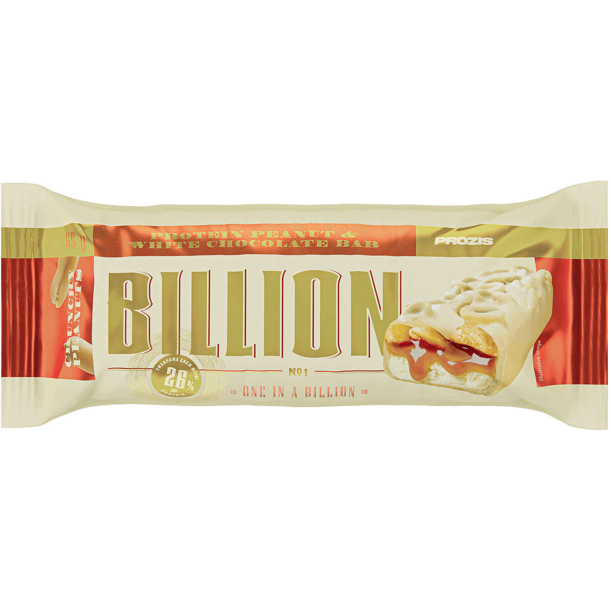 Barra Proteína Billion Amendoim e Chocolate Branco