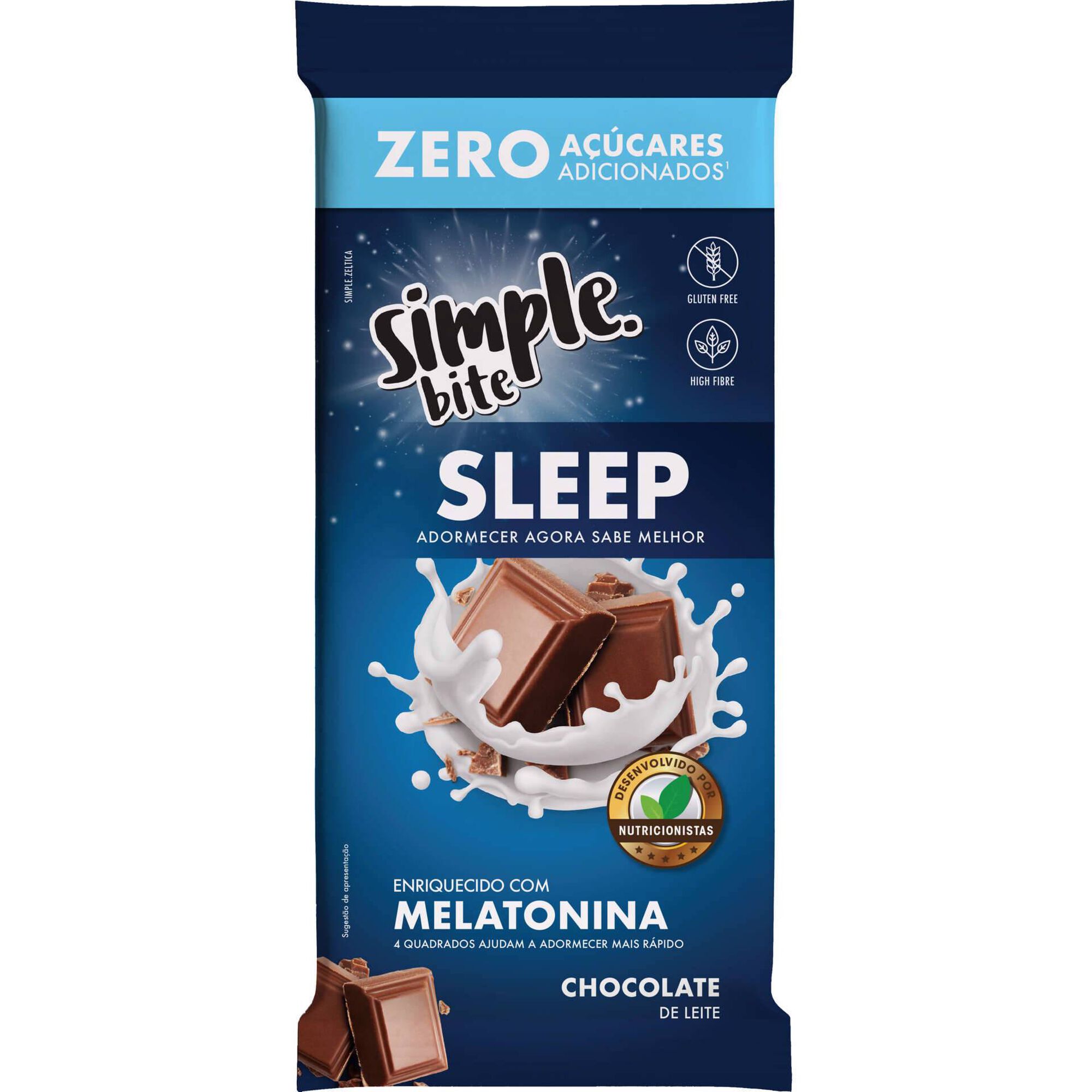 Tablete Chocolate de Leite com Melatonina Sleep