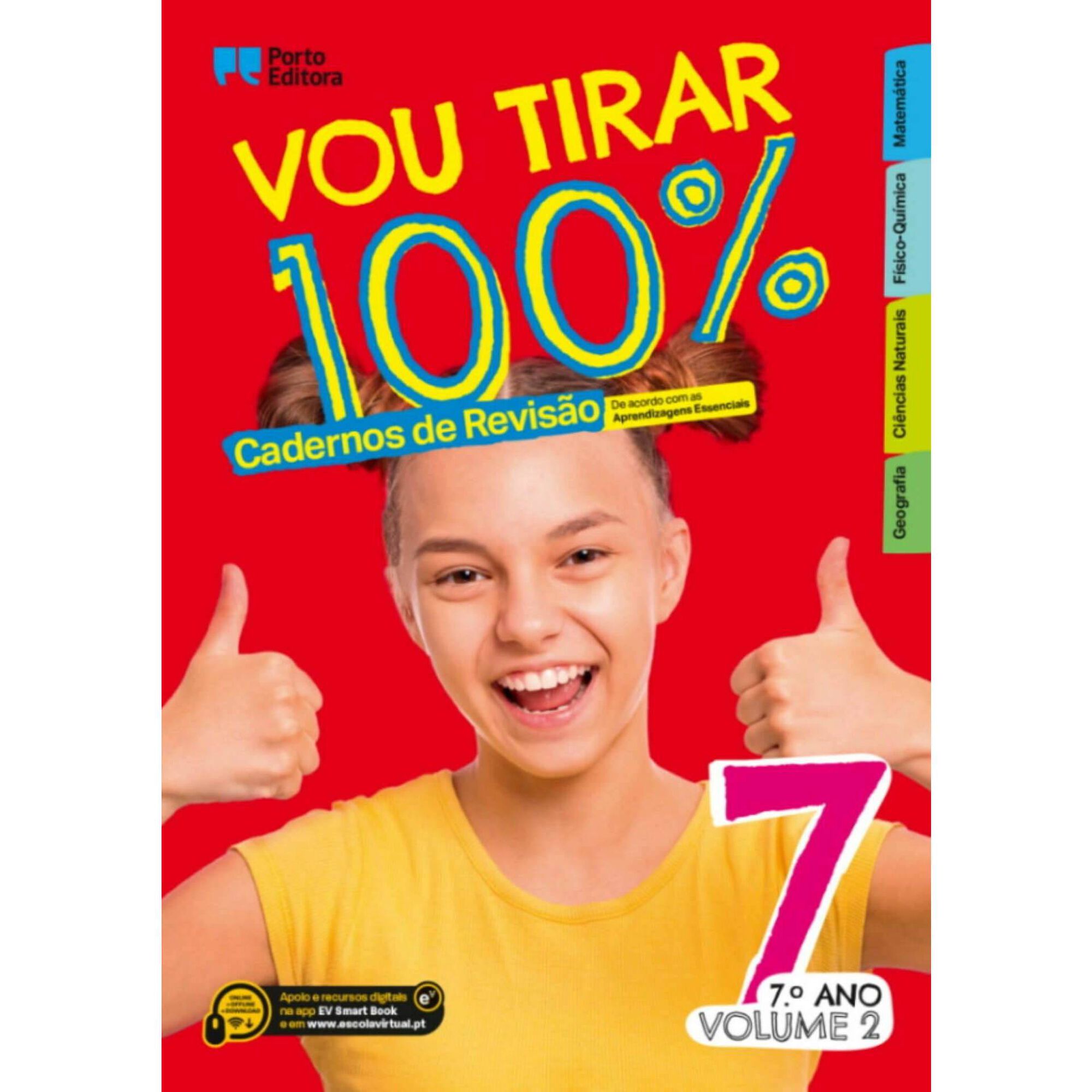 Vou Tirar 100% - Cadernos de Revisão - 7º Ano - Volume 2