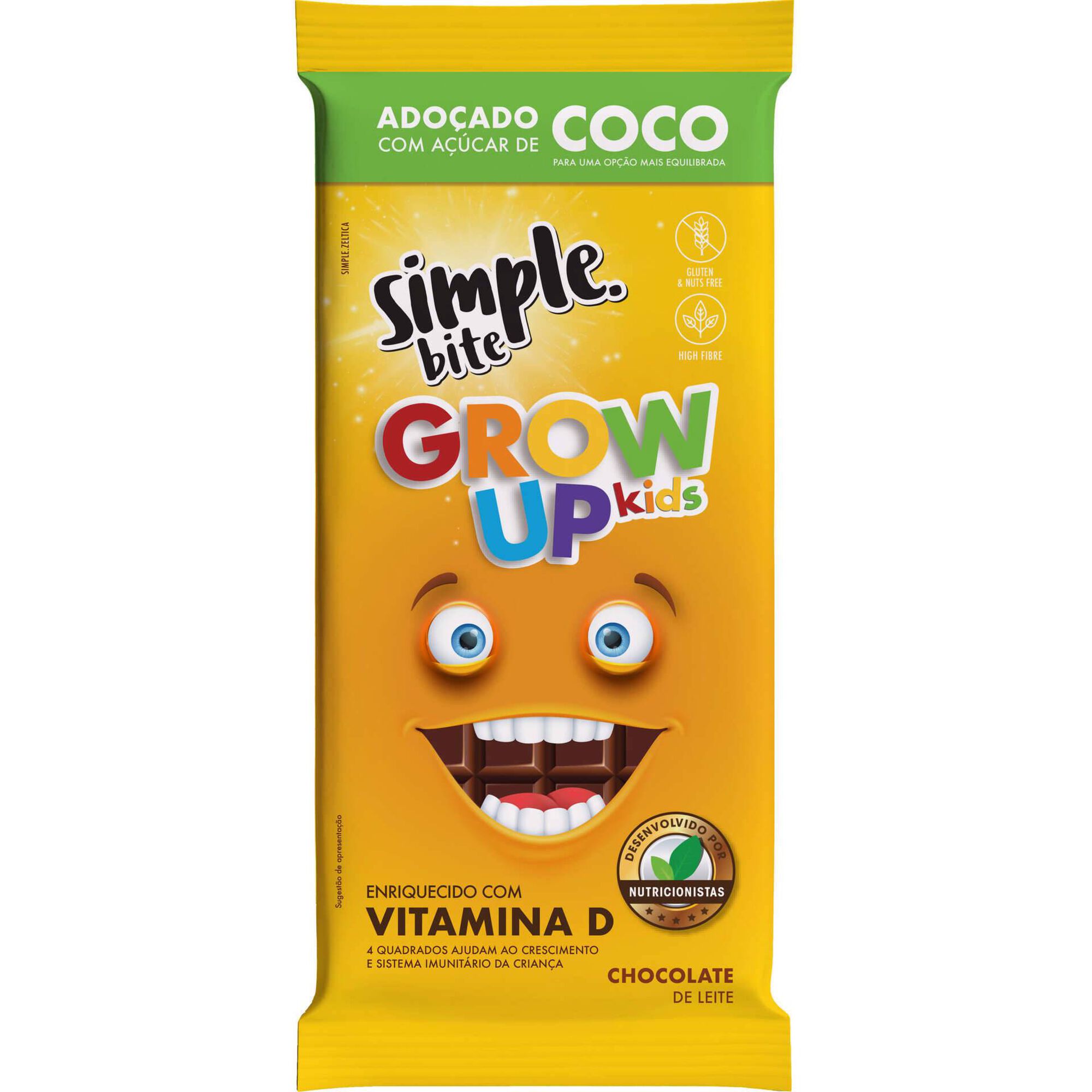 Tablete Chocolate de Leite com Vitamina D Kids