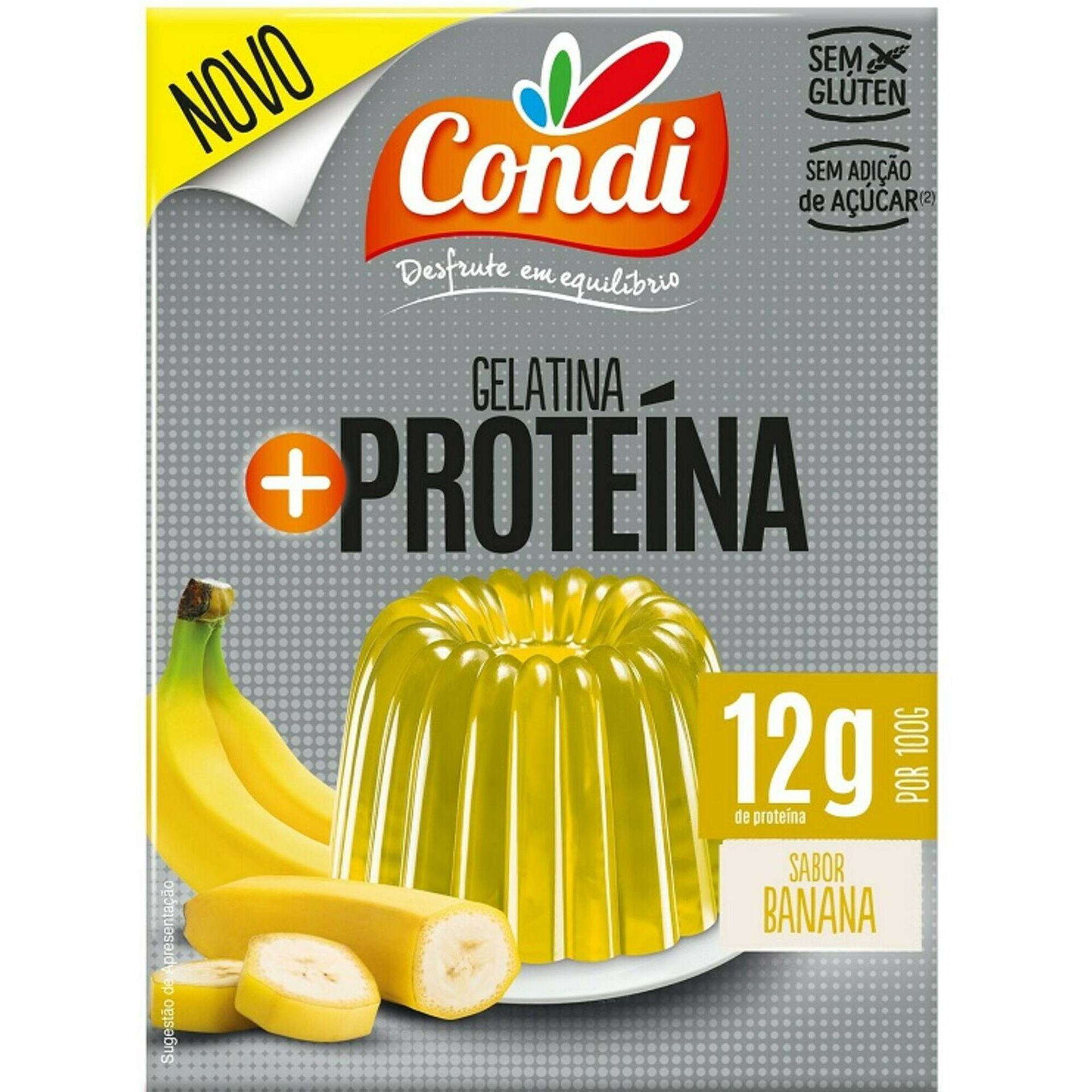 Gelatina Pronta Banana Proteína