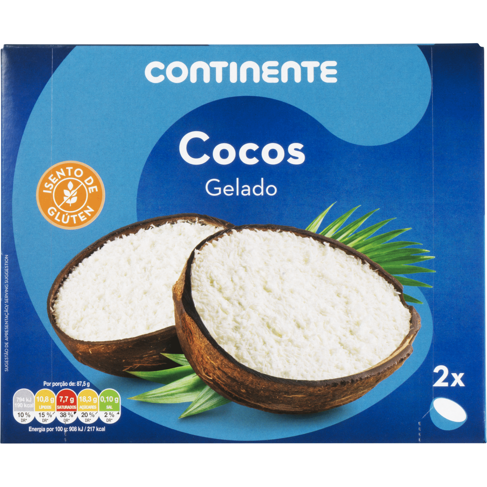 Gelados Coco Metades sem Glúten