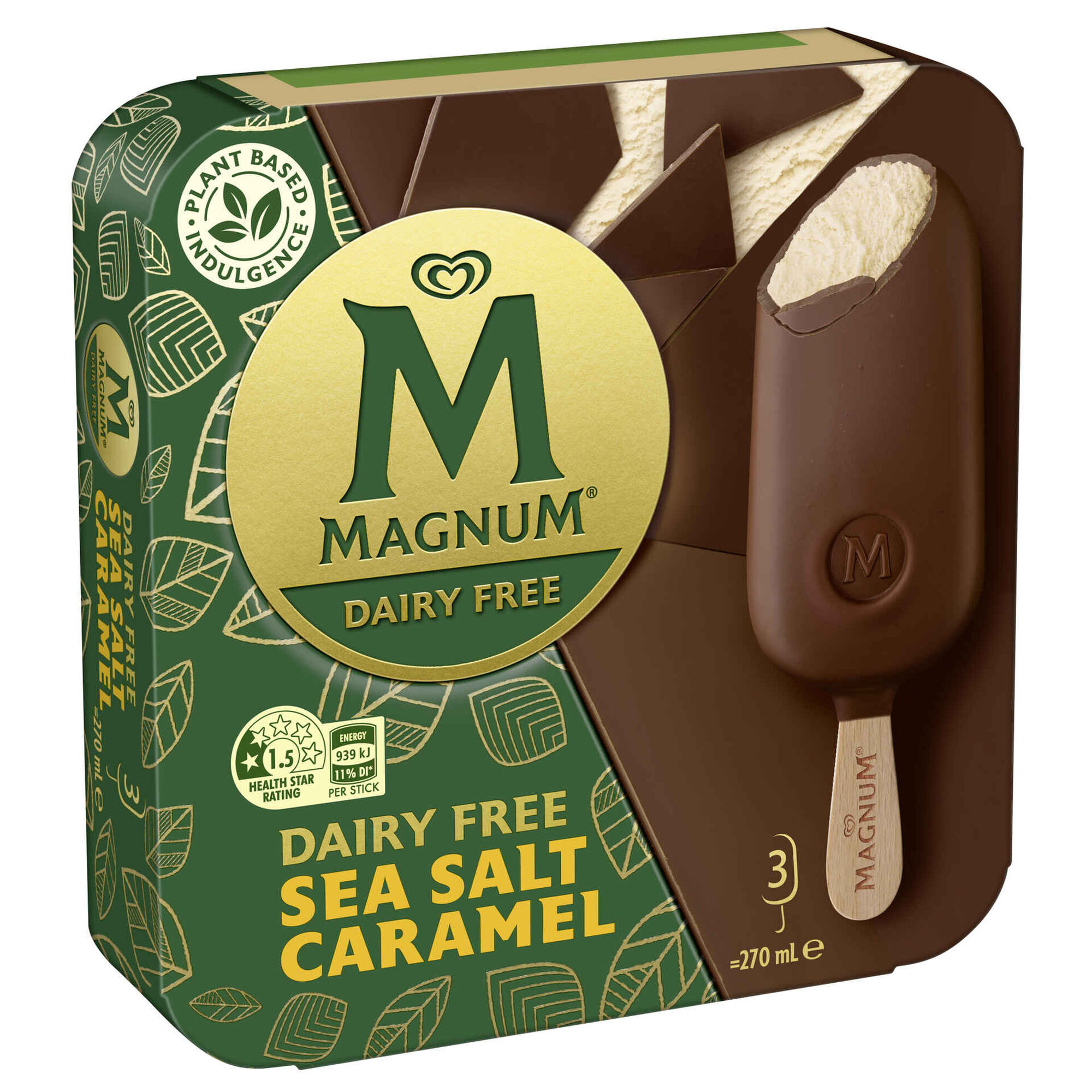 Gelado Caramelo Salgado Vegan sem Lactose