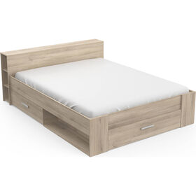 Cama Casal 169x227x74cm Carvalho Pocket